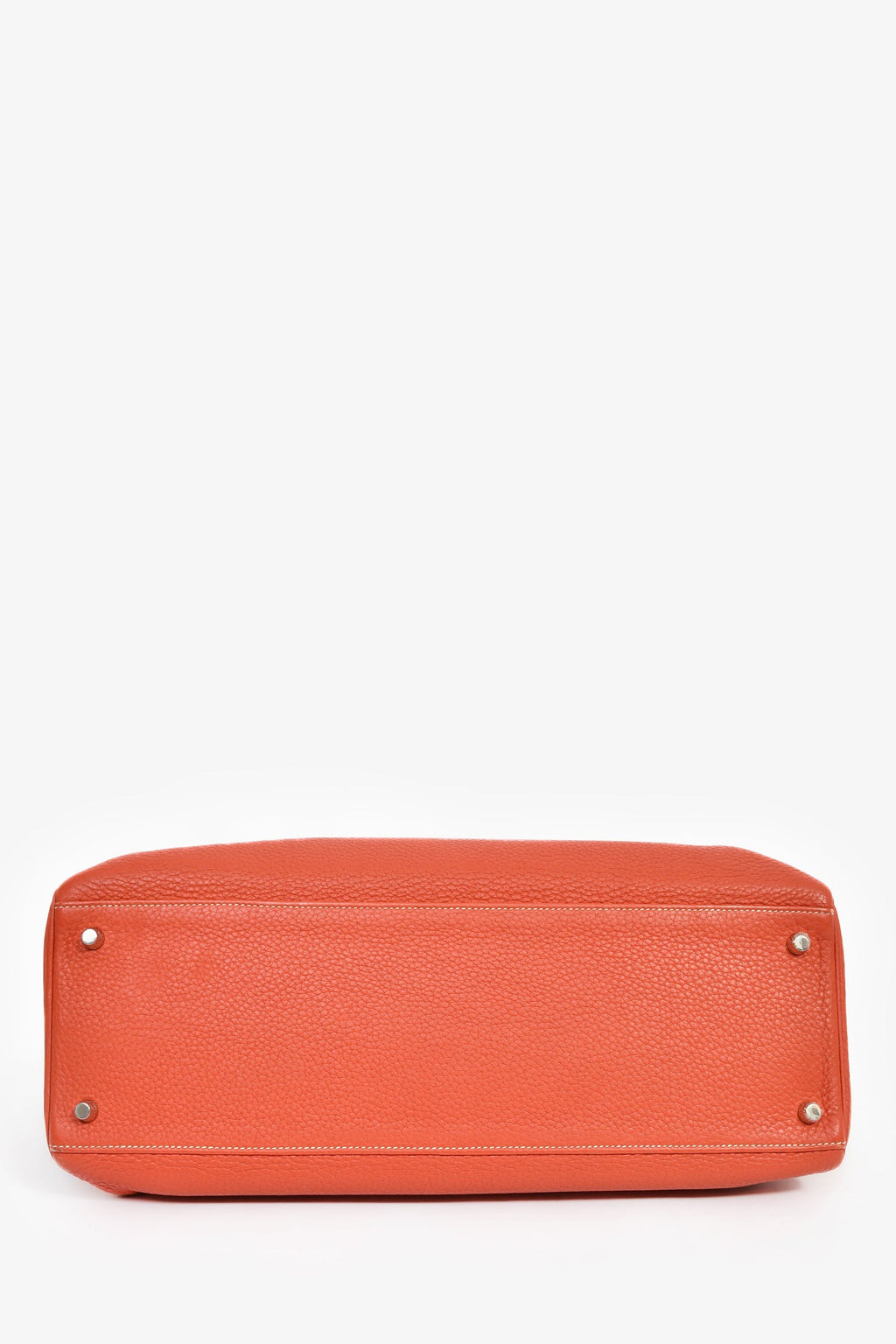 Hermès Coral Clemence Leather Kelly 40 with Strap