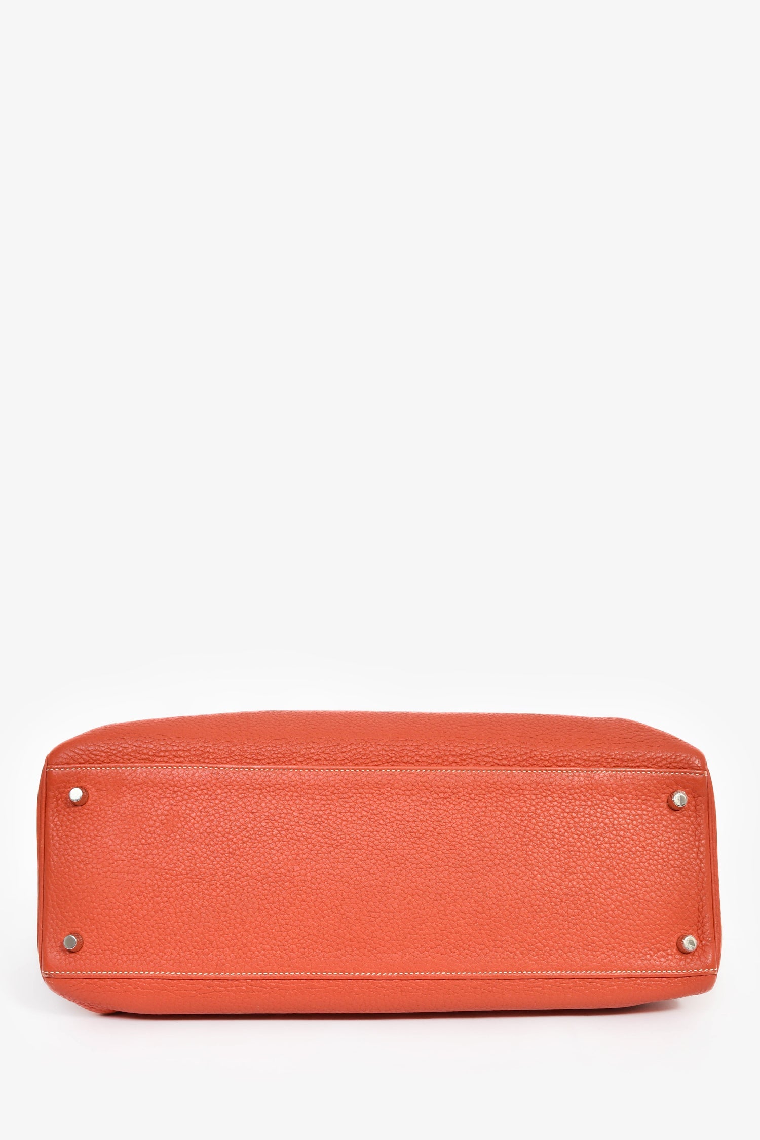 Hermès Coral Clemence Leather Kelly 40 with Strap