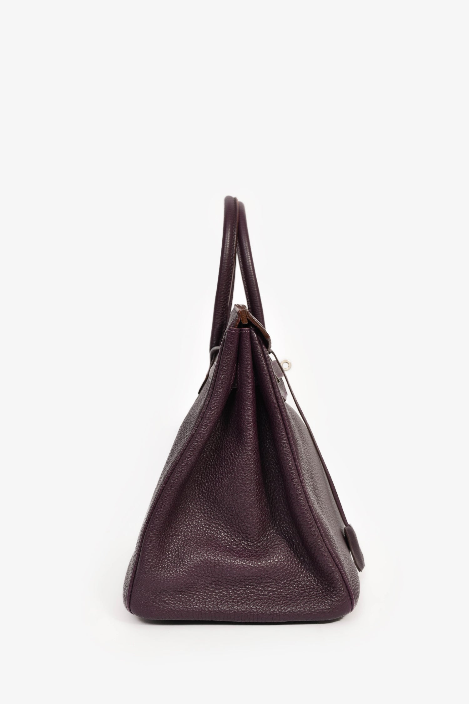 Hermès 2008 Raisin Clemence Leather Birkin 35