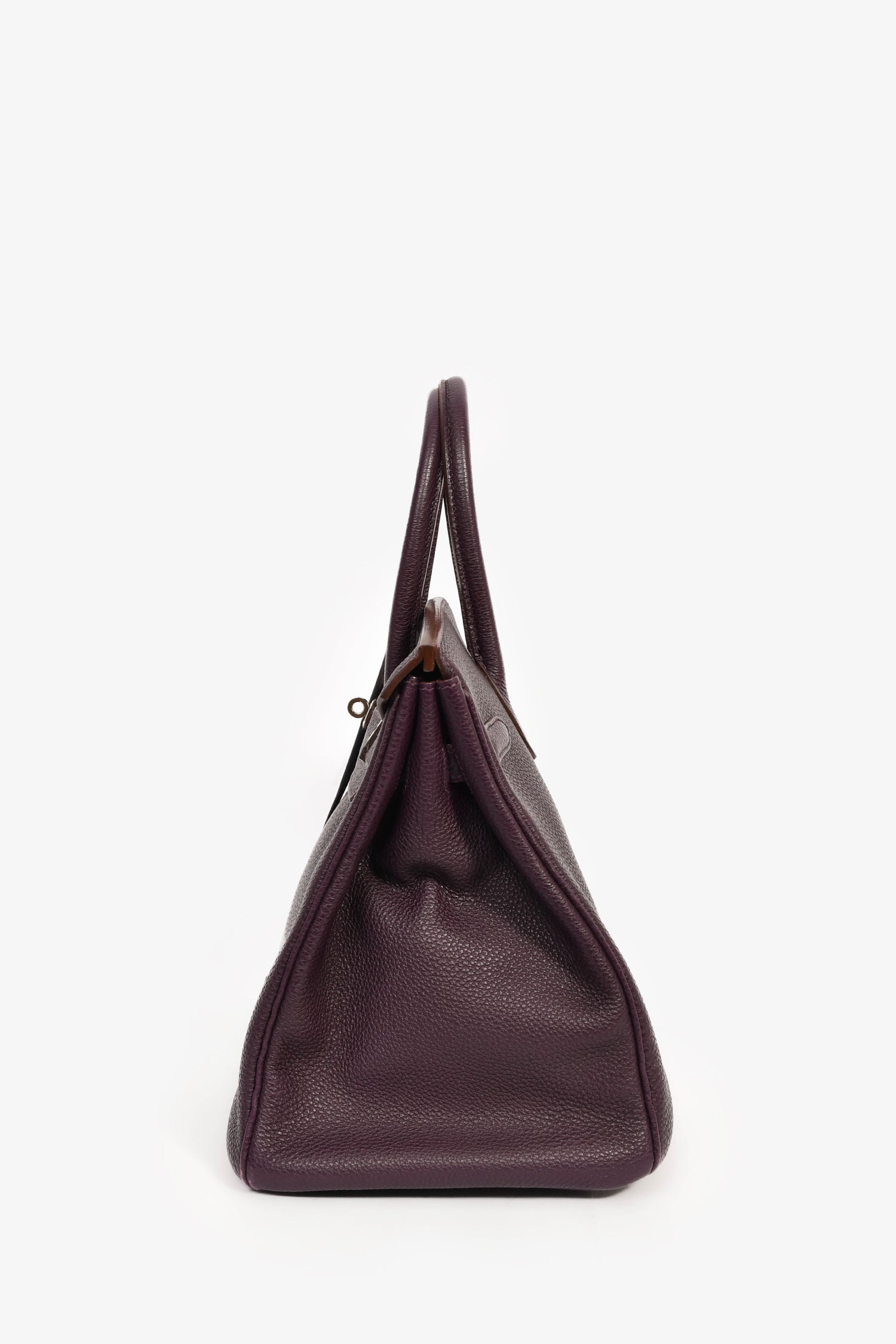 Hermès 2008 Raisin Clemence Leather Birkin 35