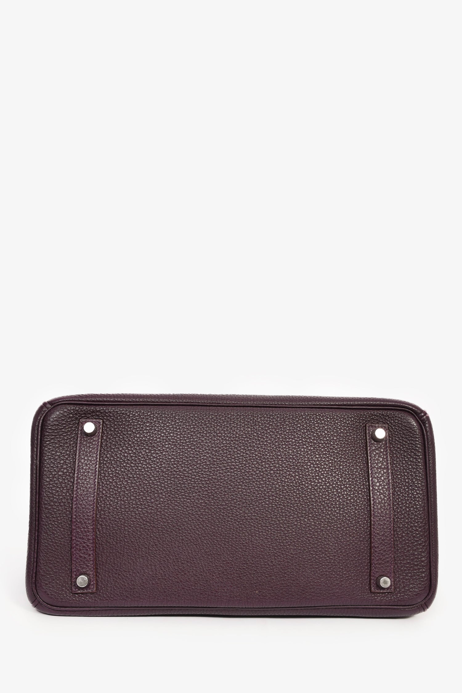 Hermès 2008 Raisin Clemence Leather Birkin 35