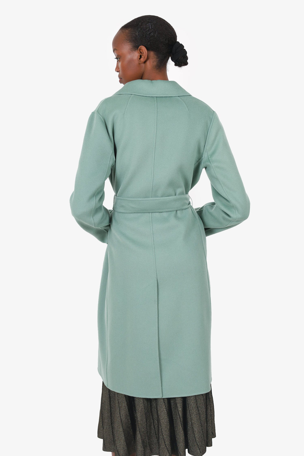 ‘S Max Mara Green Wool Coat Size 8