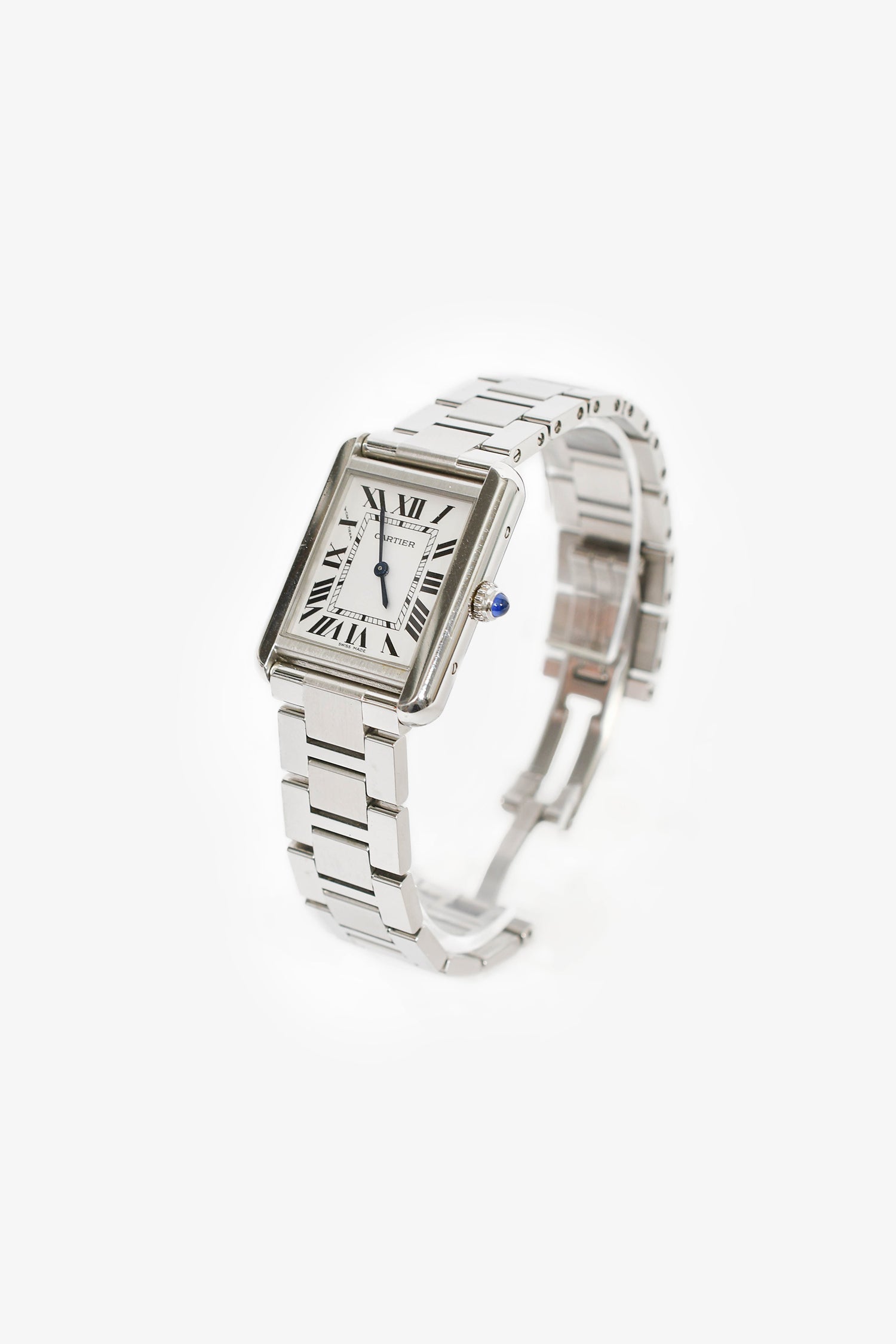 Cartier Stainless Steel Quartz Tank Solo Watch