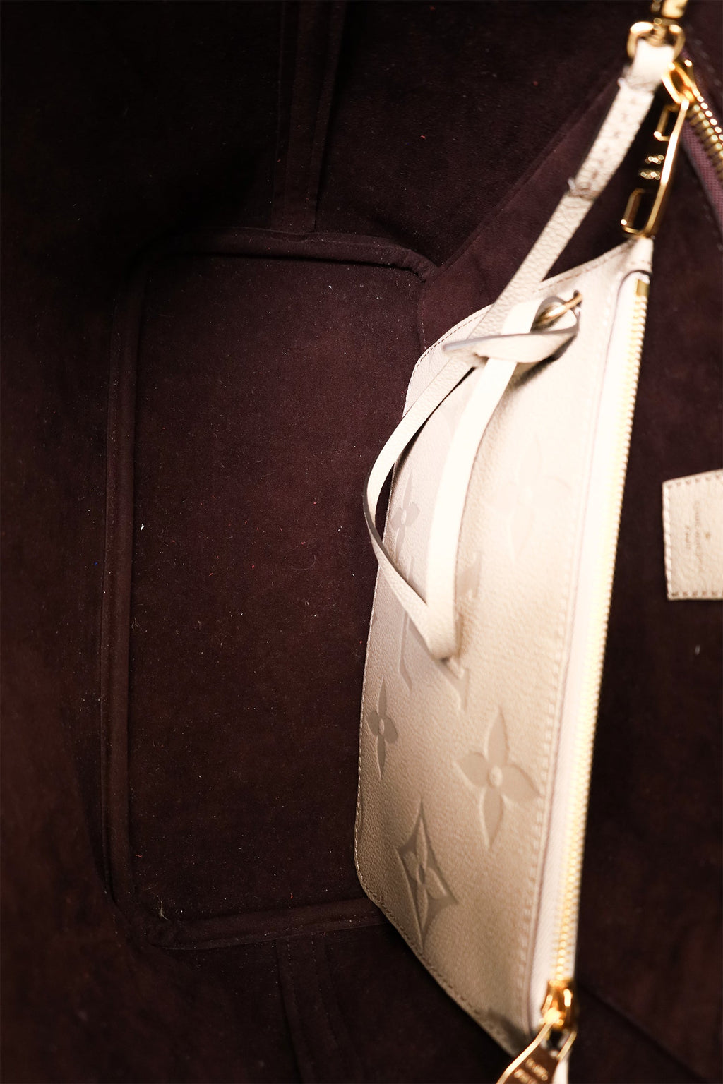 Louis Vuitton Empreinte Leather Handbags Neverfull MM With Pouch