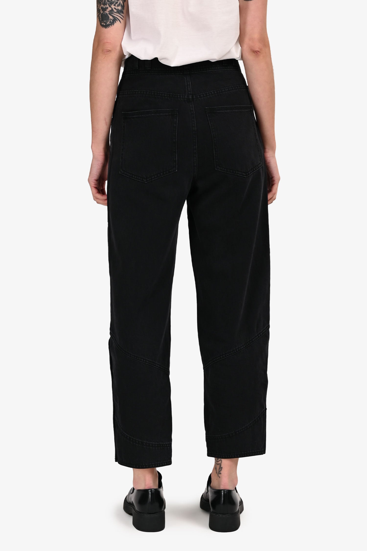 Ulla Johnson Black Buttoned Cuff Jeans Size 0