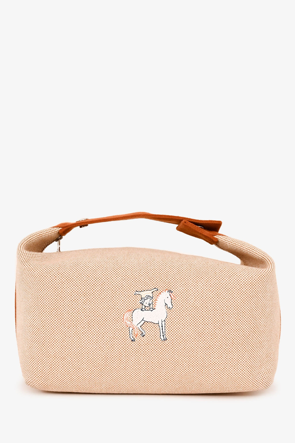 Hermès Large Toile Bride-A-Brac Cabriole Case