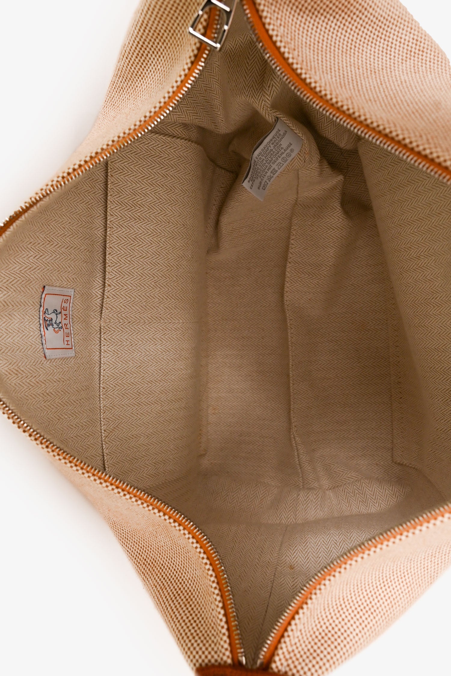 Hermès Large Toile Bride-A-Brac Cabriole Case