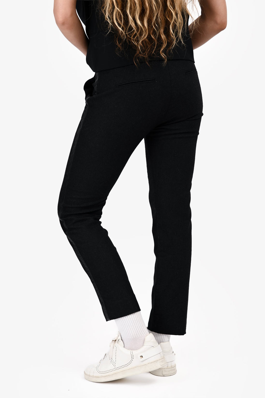 Max Mara Grey Wool Cropped Trousers Size 6