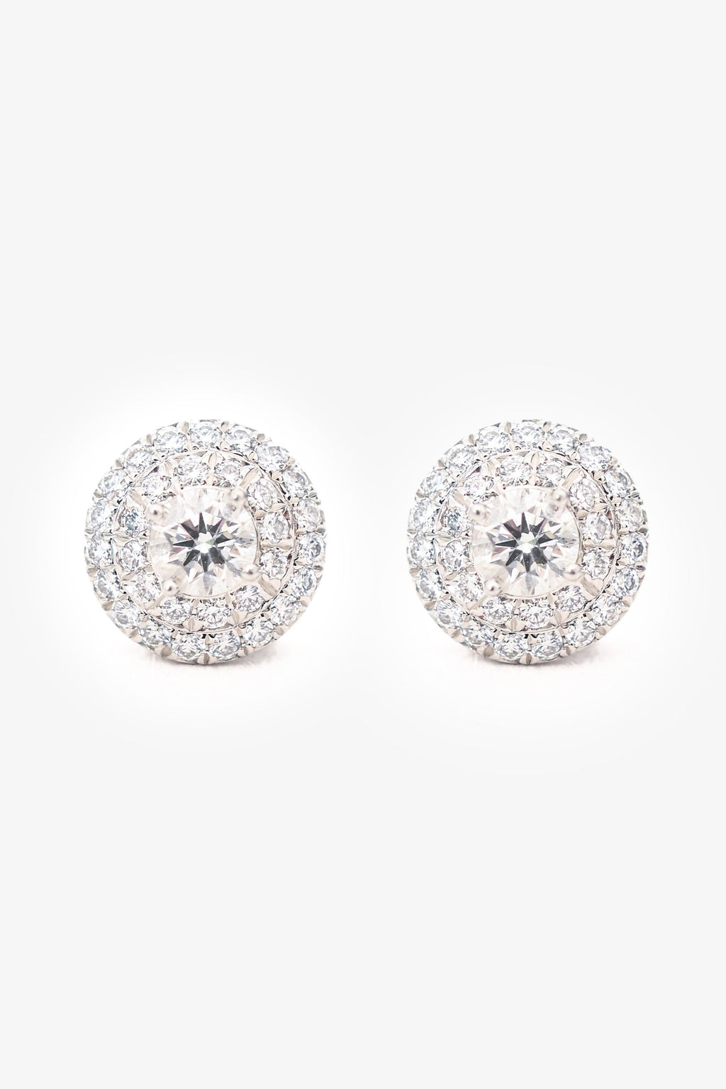 Tiffany & Co. Platinum Diamond 'Soleste' Stud Earrings