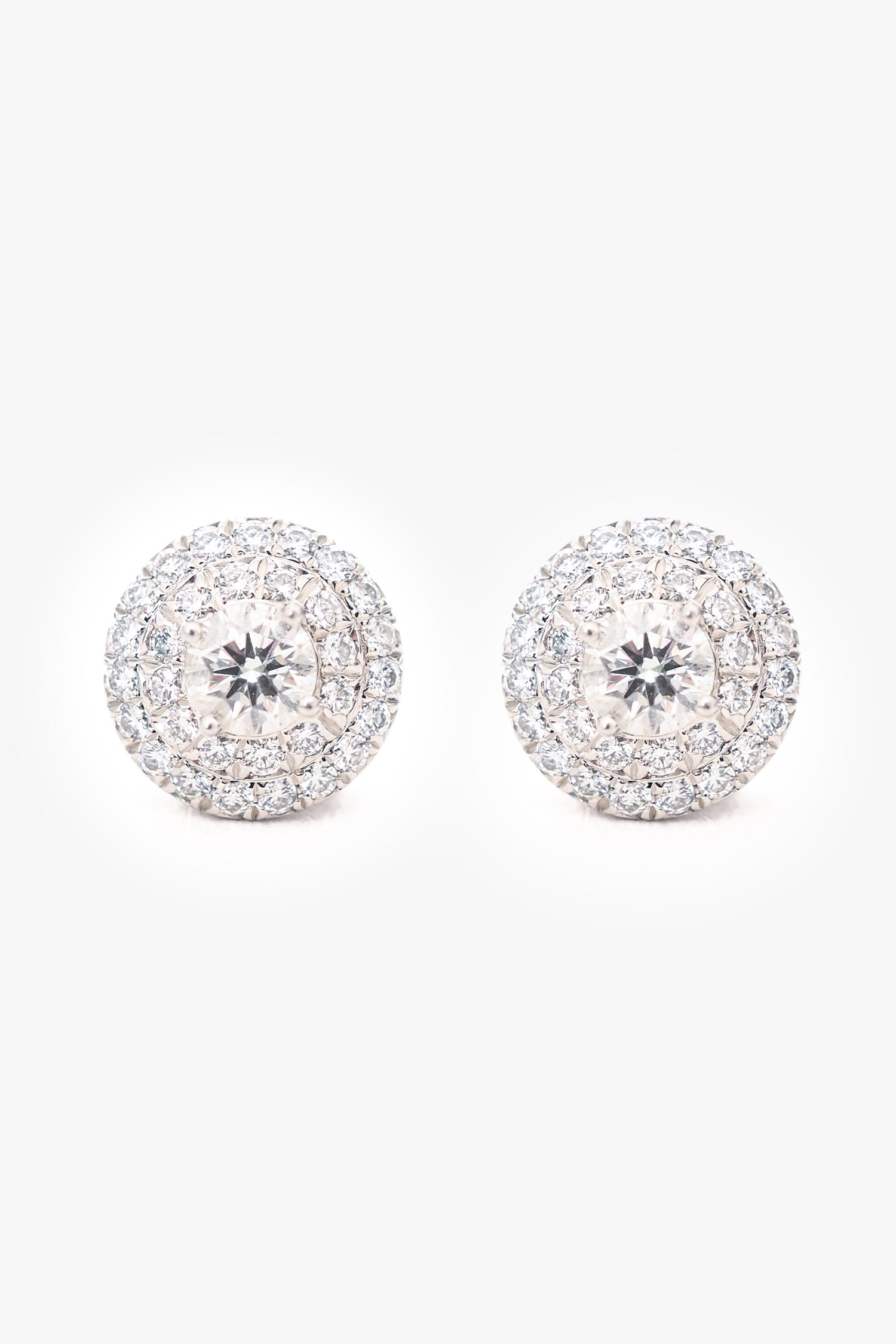 Tiffany & Co. Platinum Diamond 'Soleste' Stud Earrings