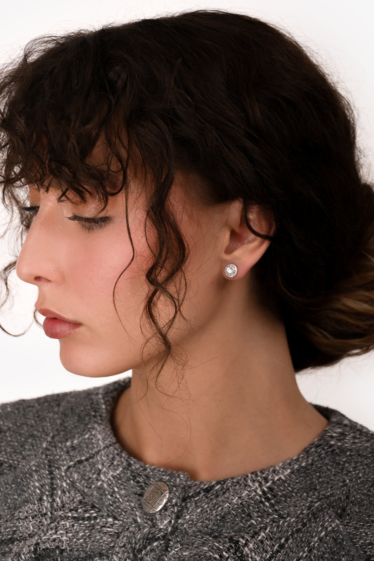 Tiffany & Co. Platinum Diamond 'Soleste' Stud Earrings