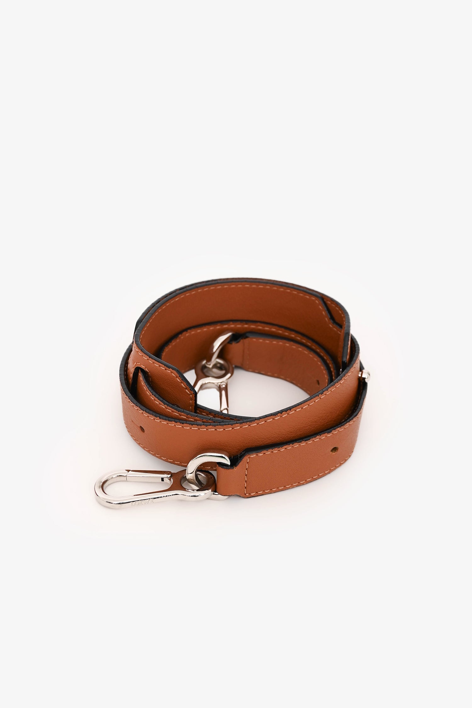 Loewe 2016 Brown Leather Medium Puzzle Bag with Strap