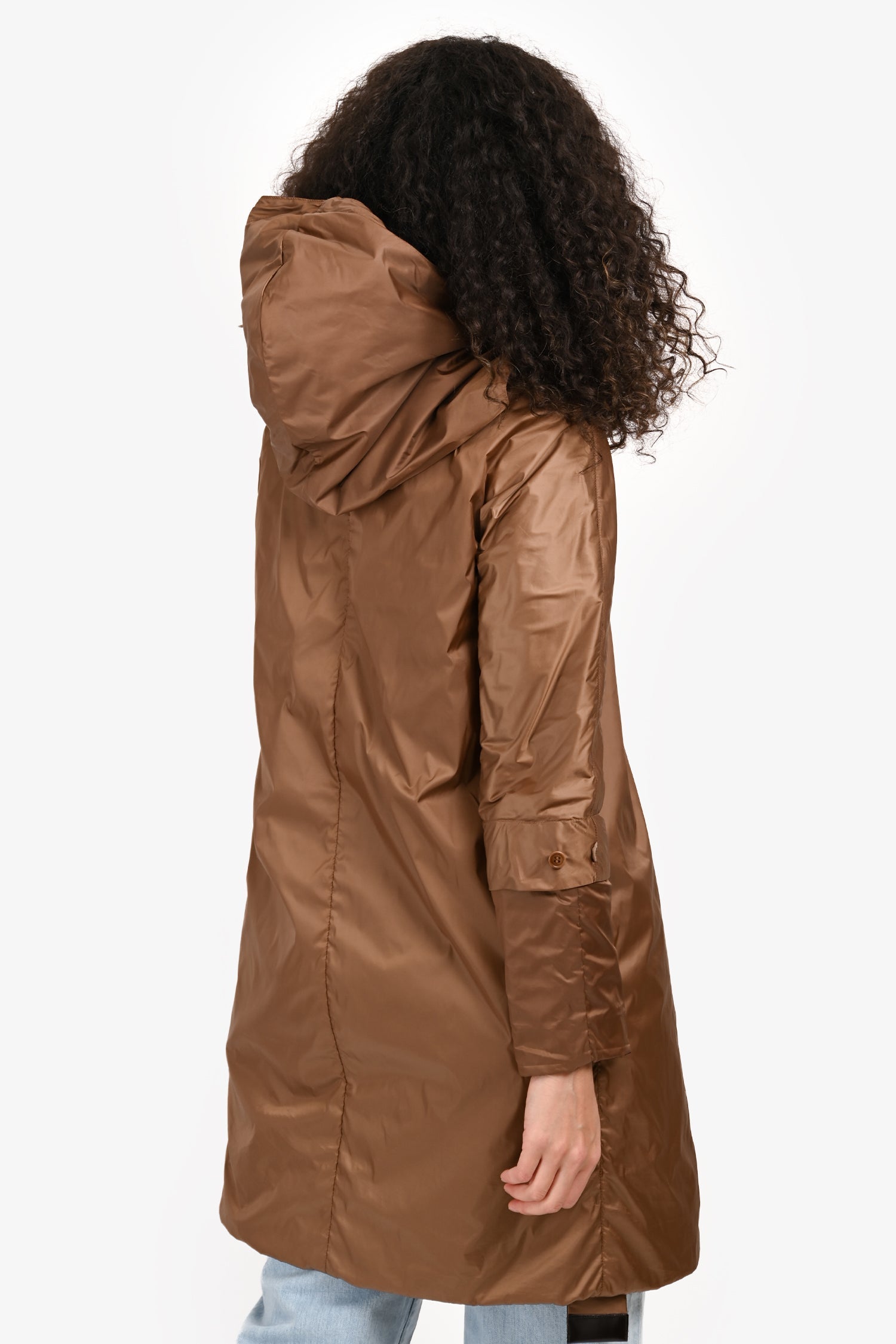 S Max Mara Brown/Purple Reversible Belted Coat Size 4 US