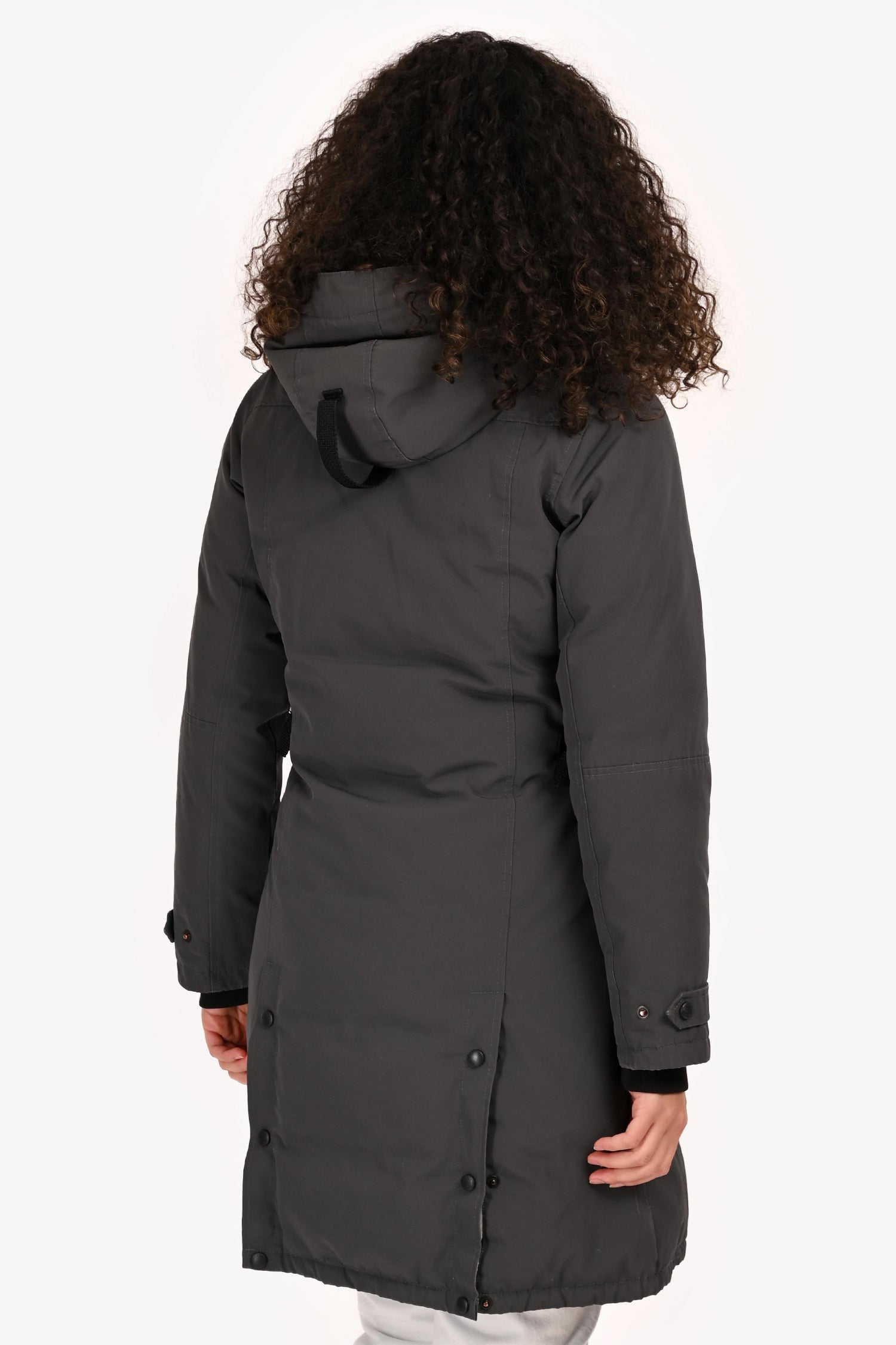 Canada Goose Grey Fur Hooded Down Parka Coat Size XS