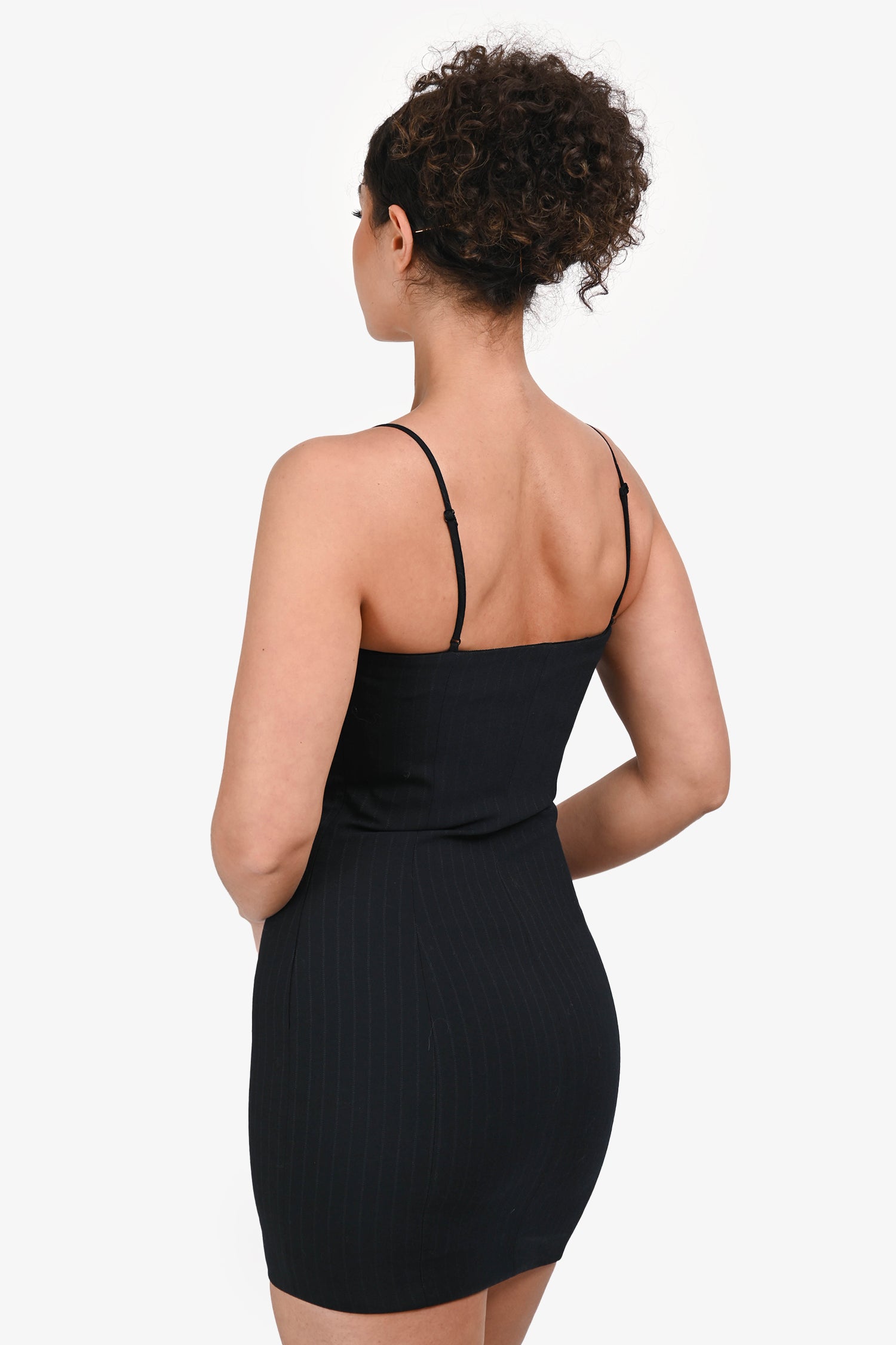 Alexander Wang Navy Pinstripe Sleeveless Mini Dress Size 0