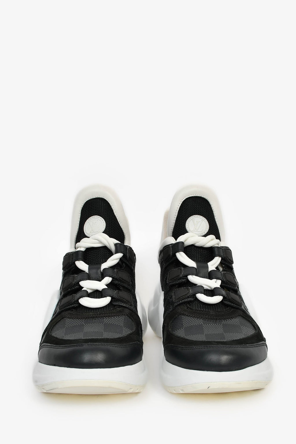 Louis Vuitton Graphite Damier 'Archlight' Sneakers Size 38