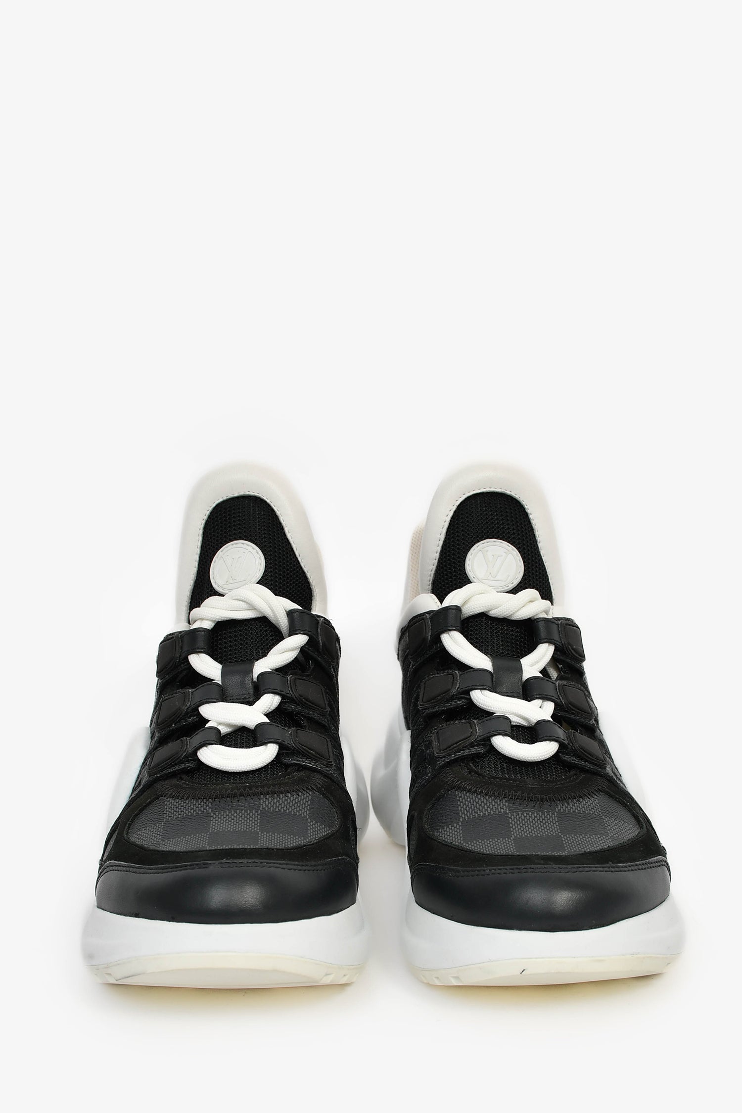 Louis Vuitton Graphite Damier 'Archlight' Sneakers Size 38