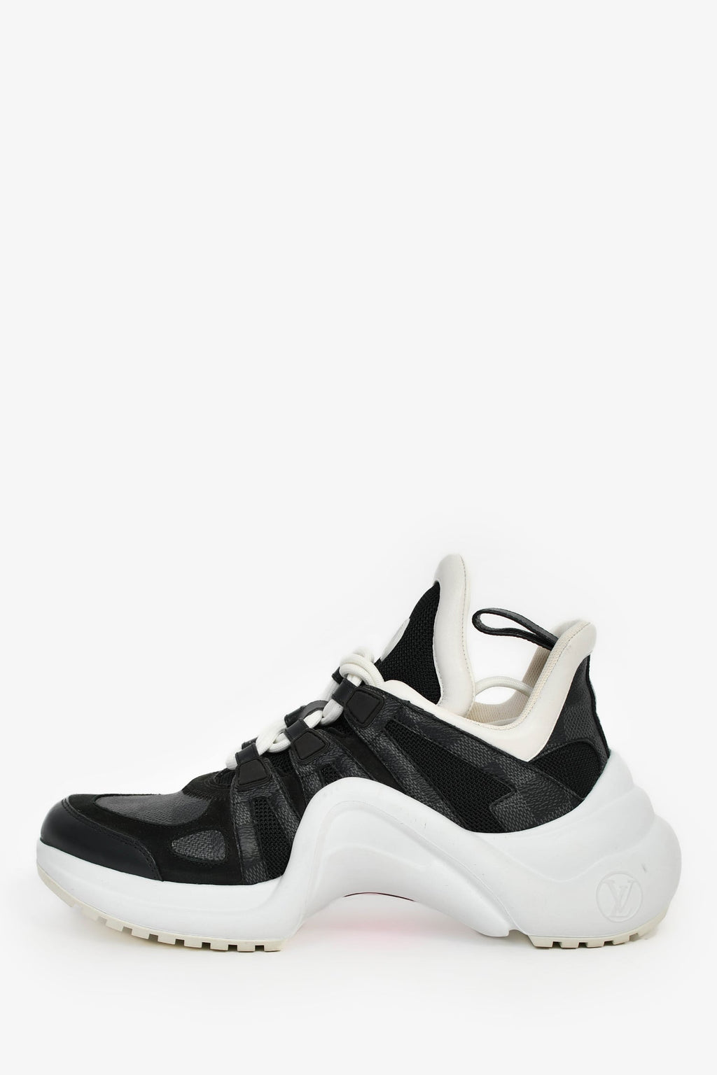 Louis Vuitton Graphite Damier 'Archlight' Sneakers Size 38