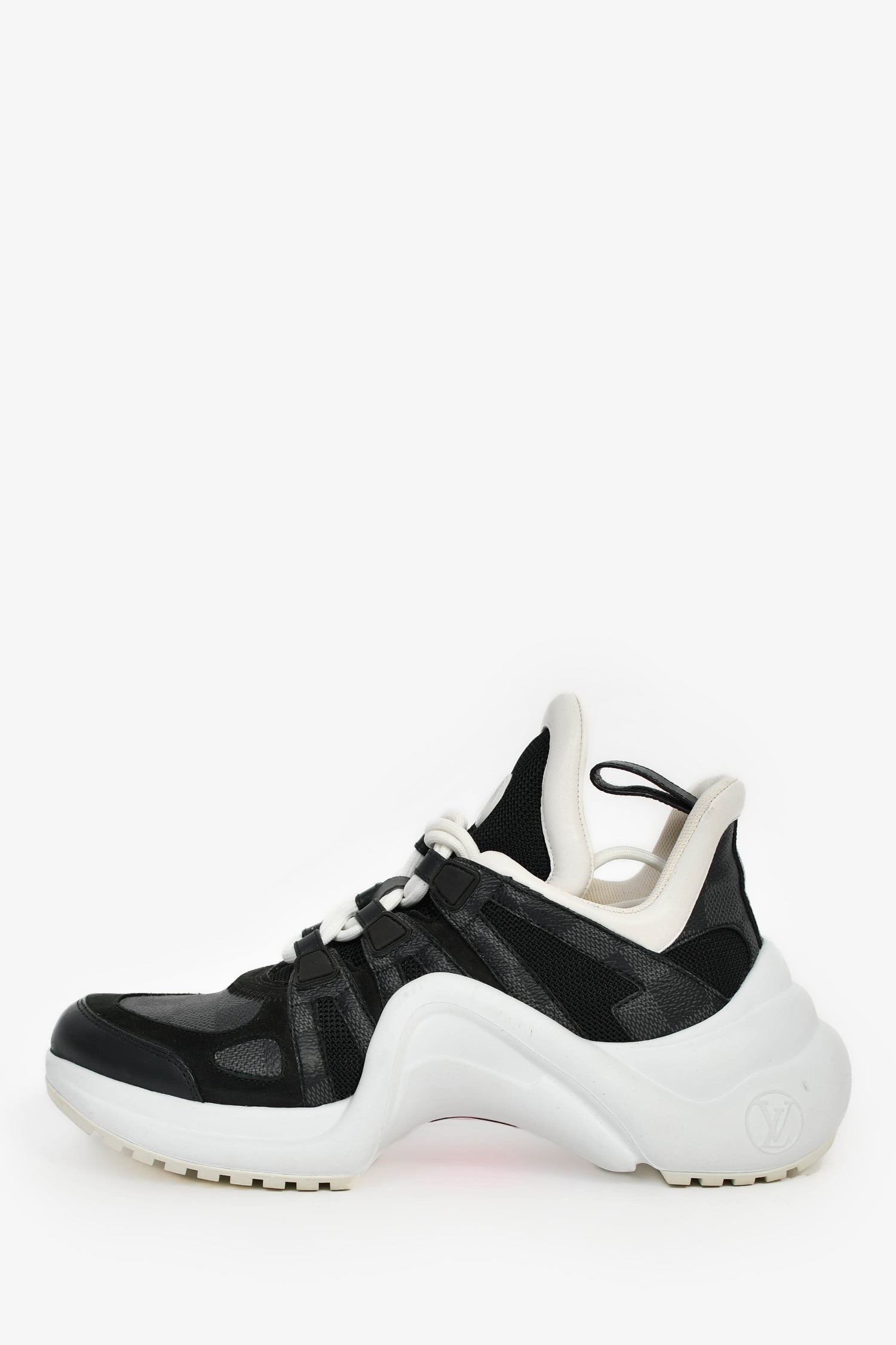 Louis Vuitton Graphite Damier 'Archlight' Sneakers Size 38