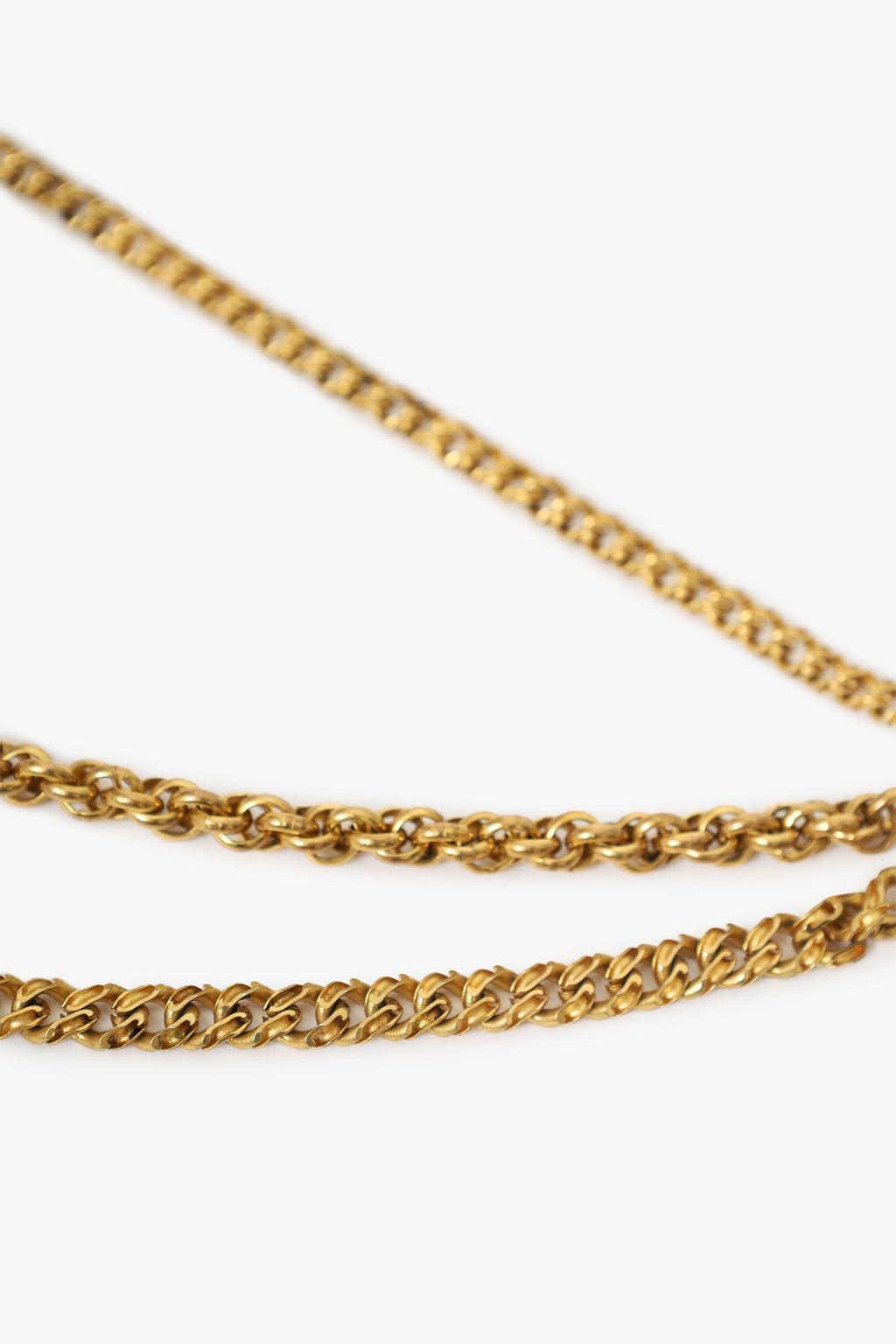 Celine Gold Tone Multi Chain Two Coin Brooch