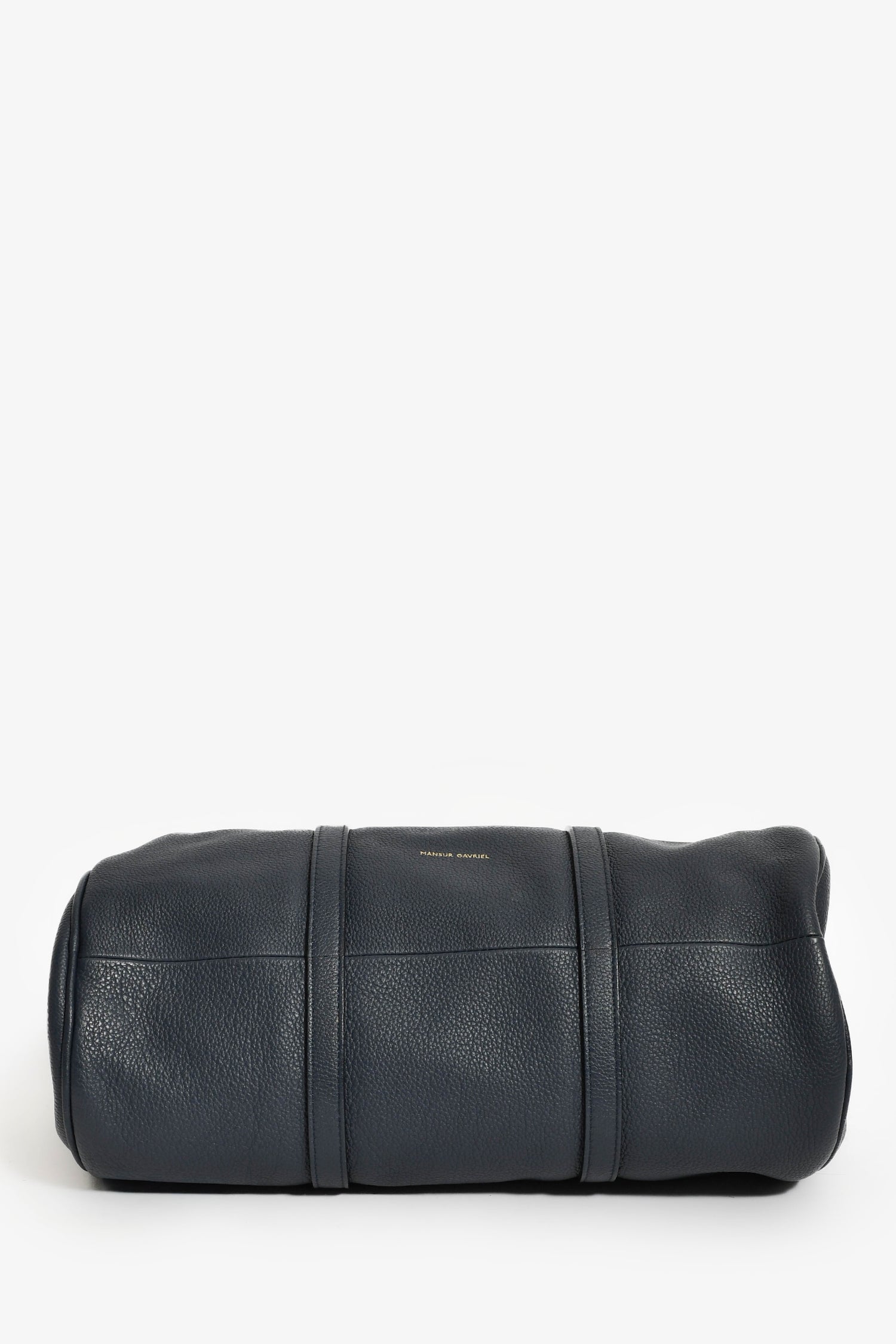 Mansur Gavriel 2012 Blue Pebble Leather Mini Duffle Bag