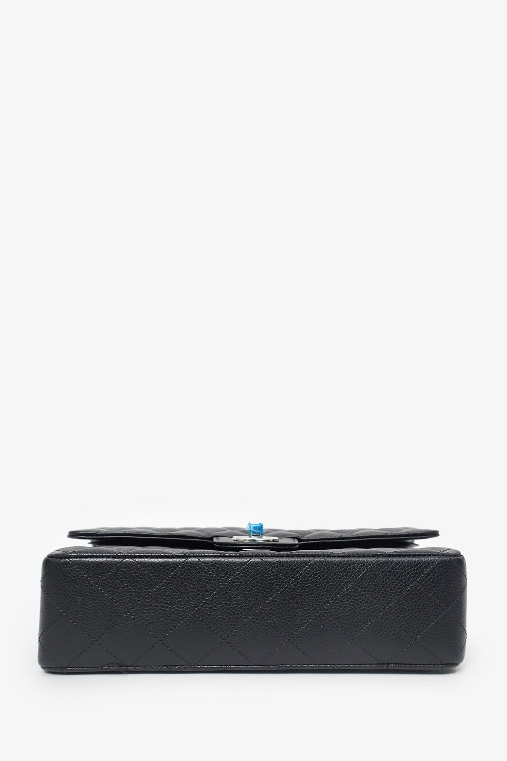 Pre-Loved Chanel™ 2024 Black Caviar SHW Medium Double Flap
