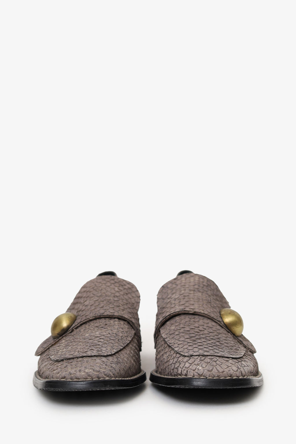 Stuart Weitzman Grey Snake Loafer Size 6