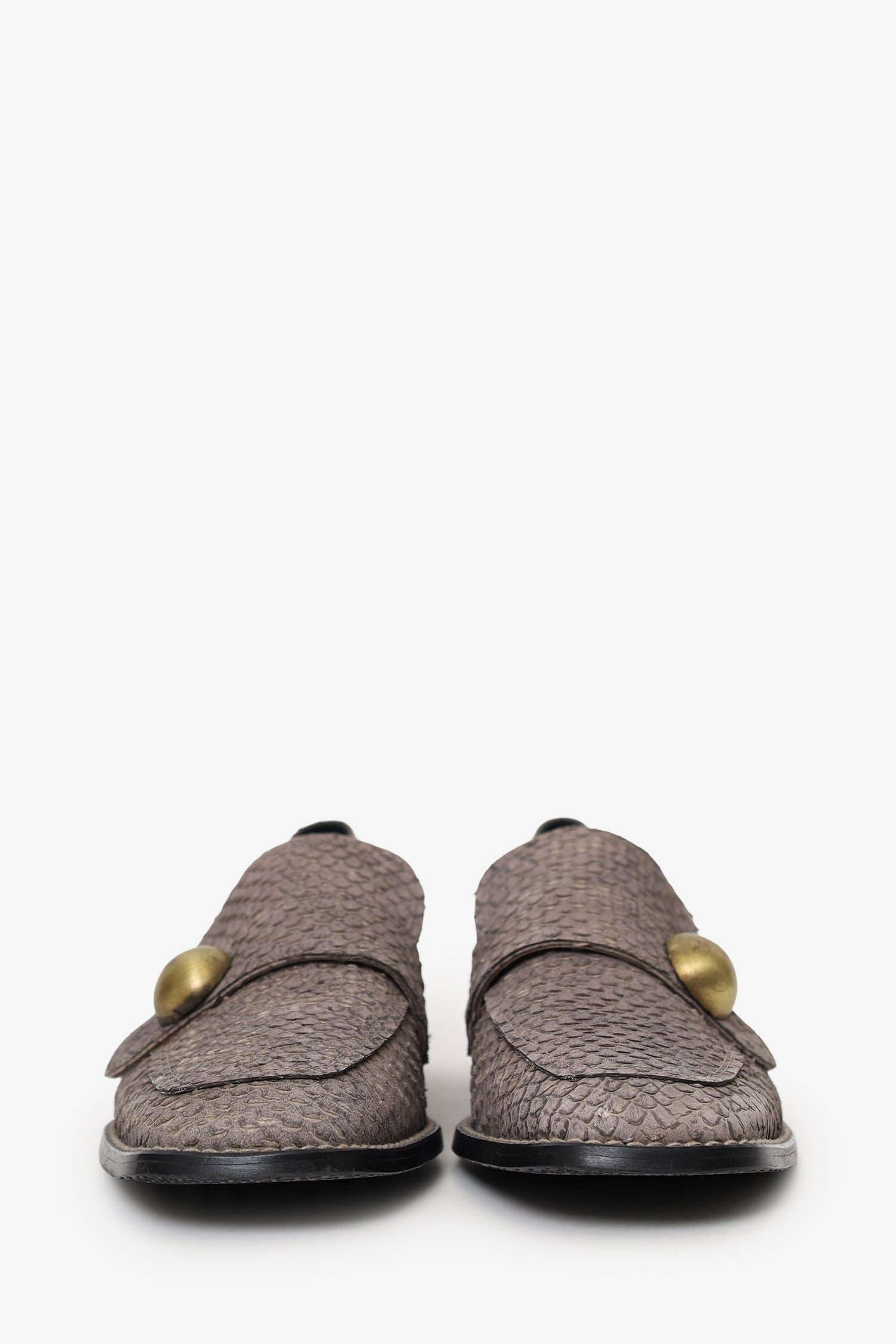 Stuart Weitzman Grey Snake Loafer Size 6