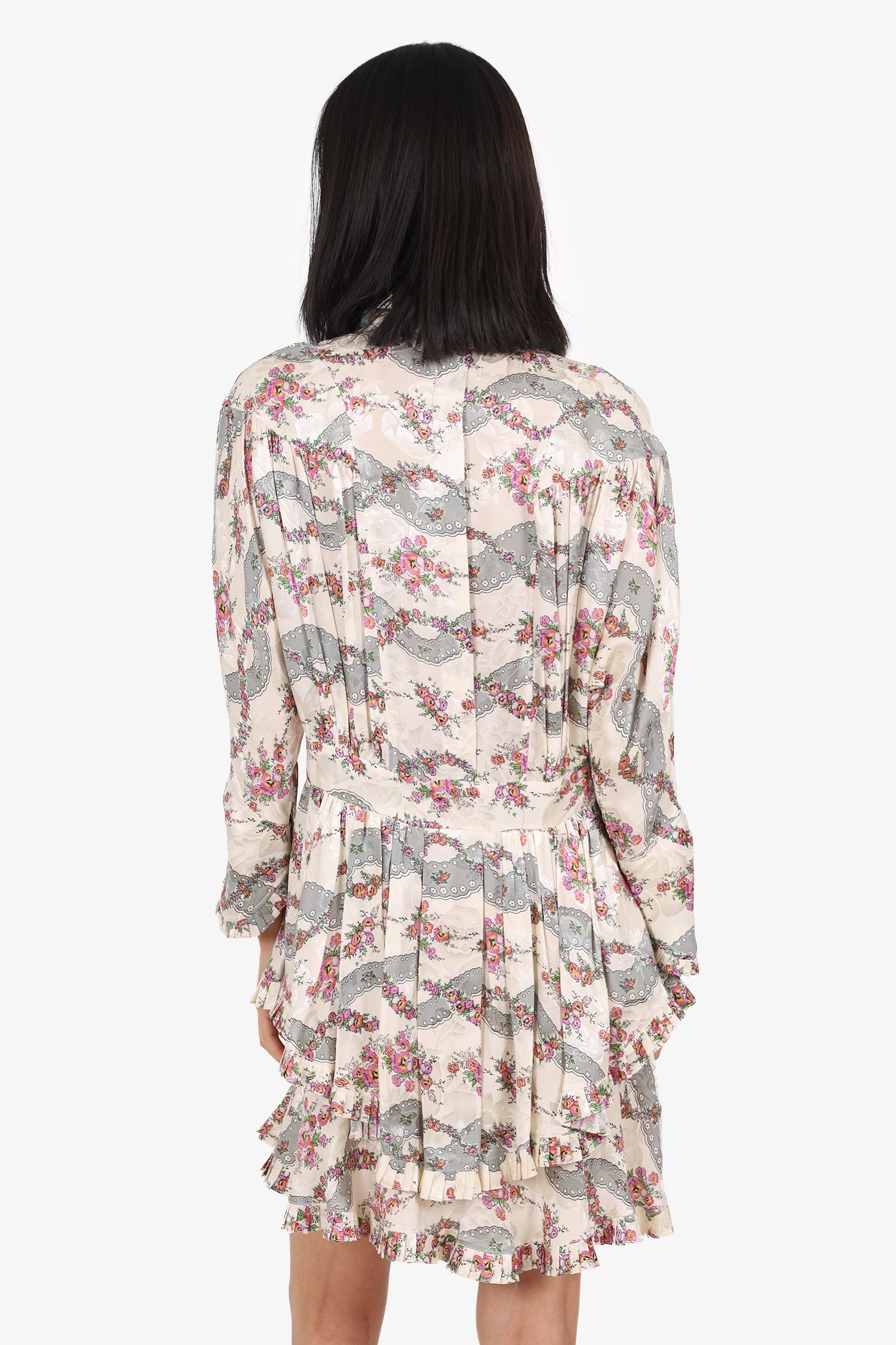 Isabel Marant Cream Printed Dress Size 42