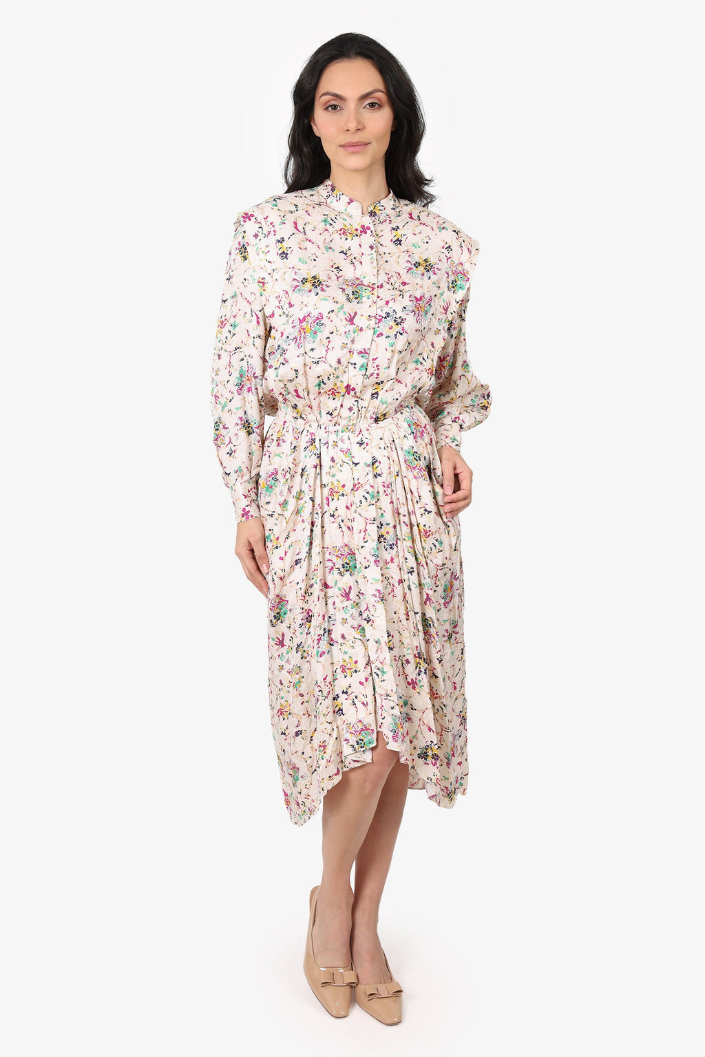Isabel Marant Cream Printed Dress Size 40