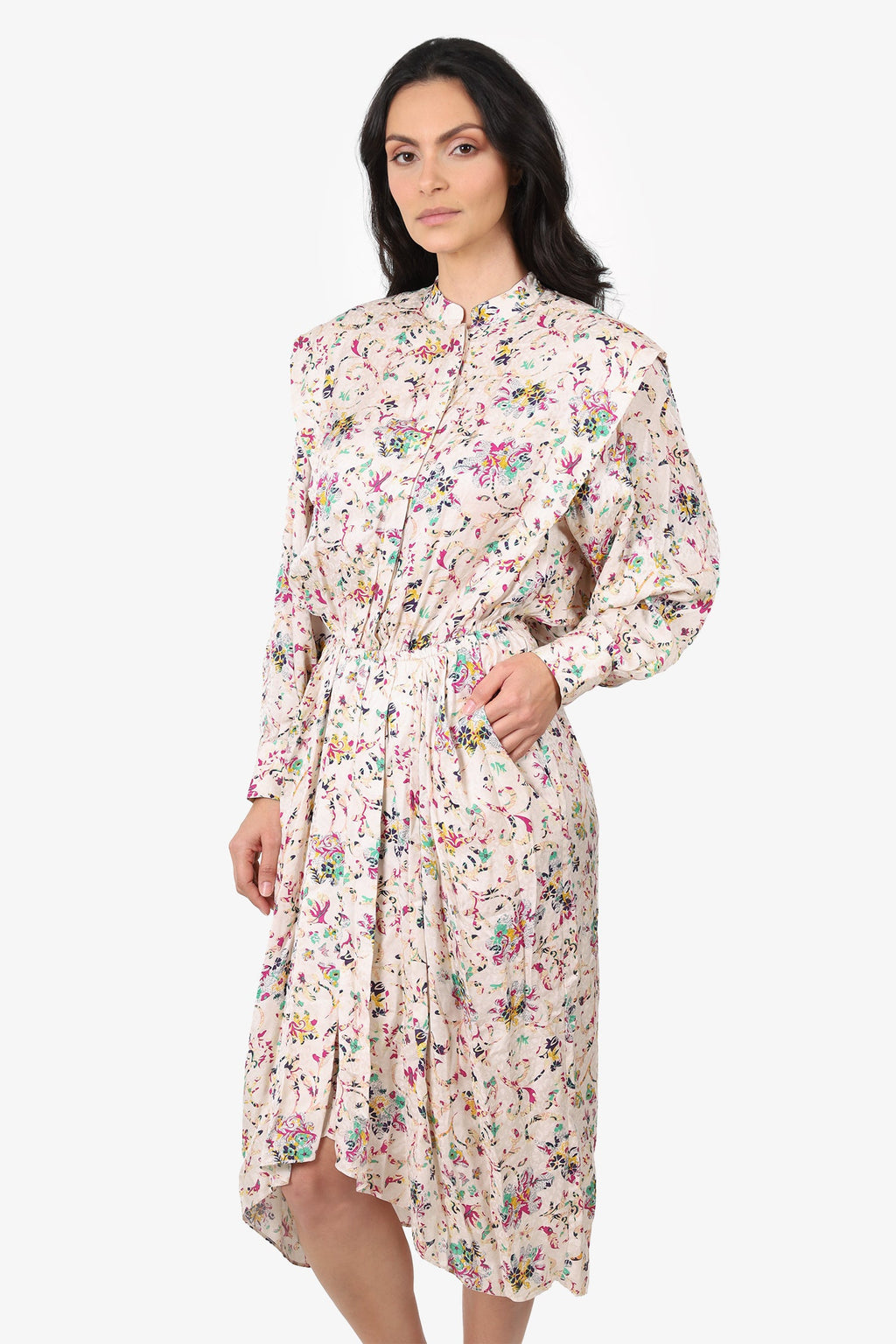 Isabel Marant Cream Printed Dress Size 40