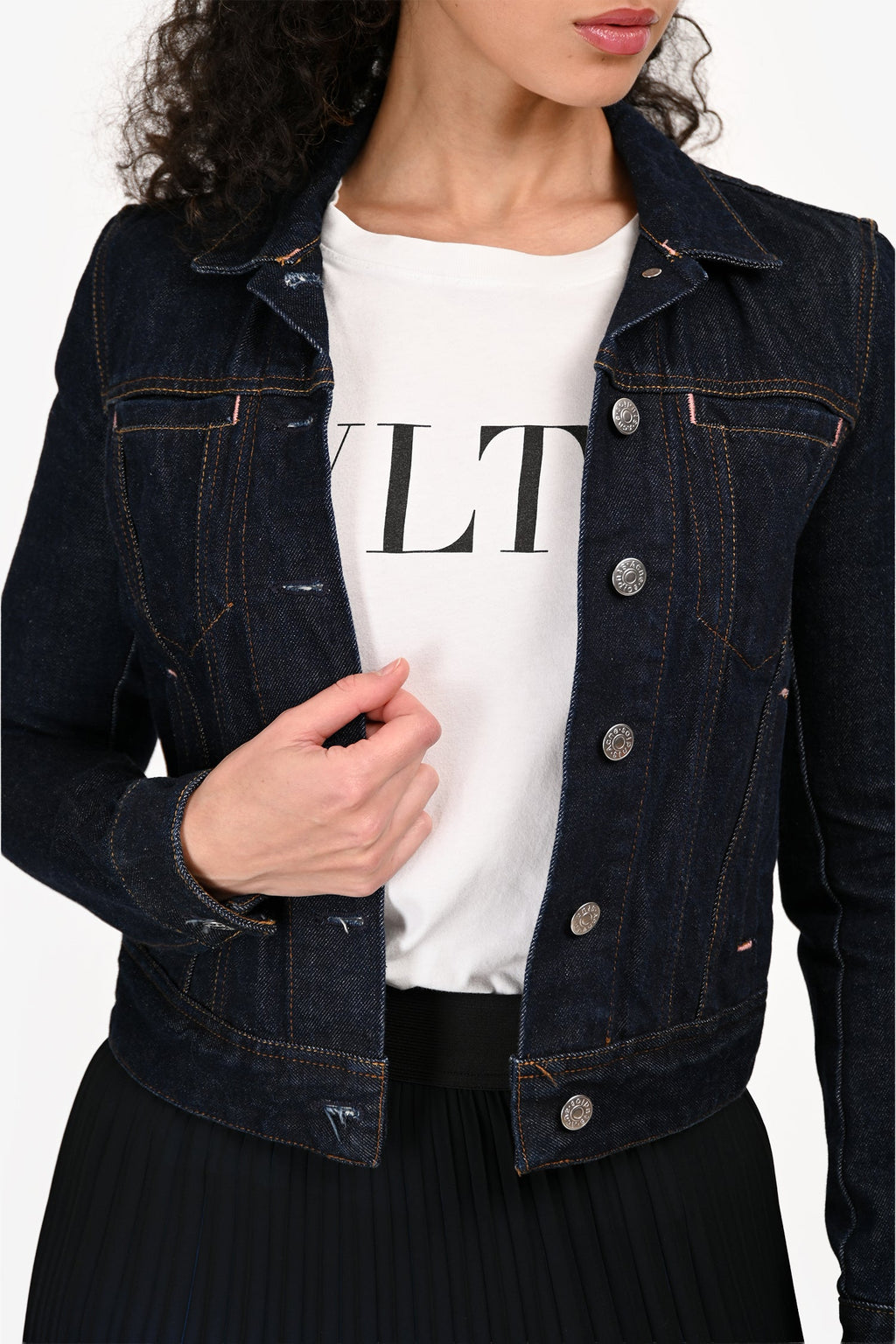 Acne Studios Bla Konst Dark Blue Denim Jacket Size 34