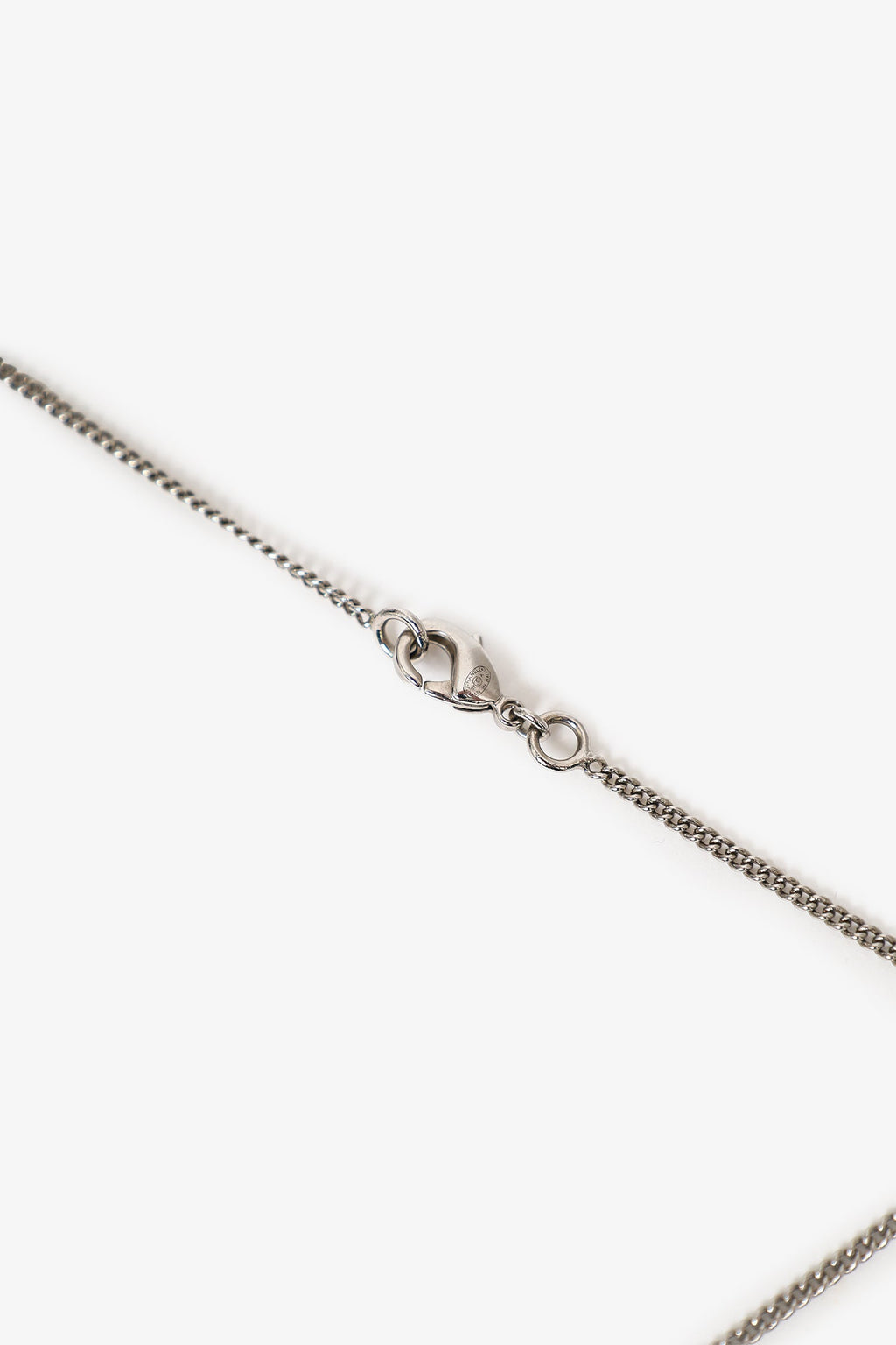 Pre-Loved Chanel™ Silver Tone Faux Pearl CC Drop Pendant Necklace