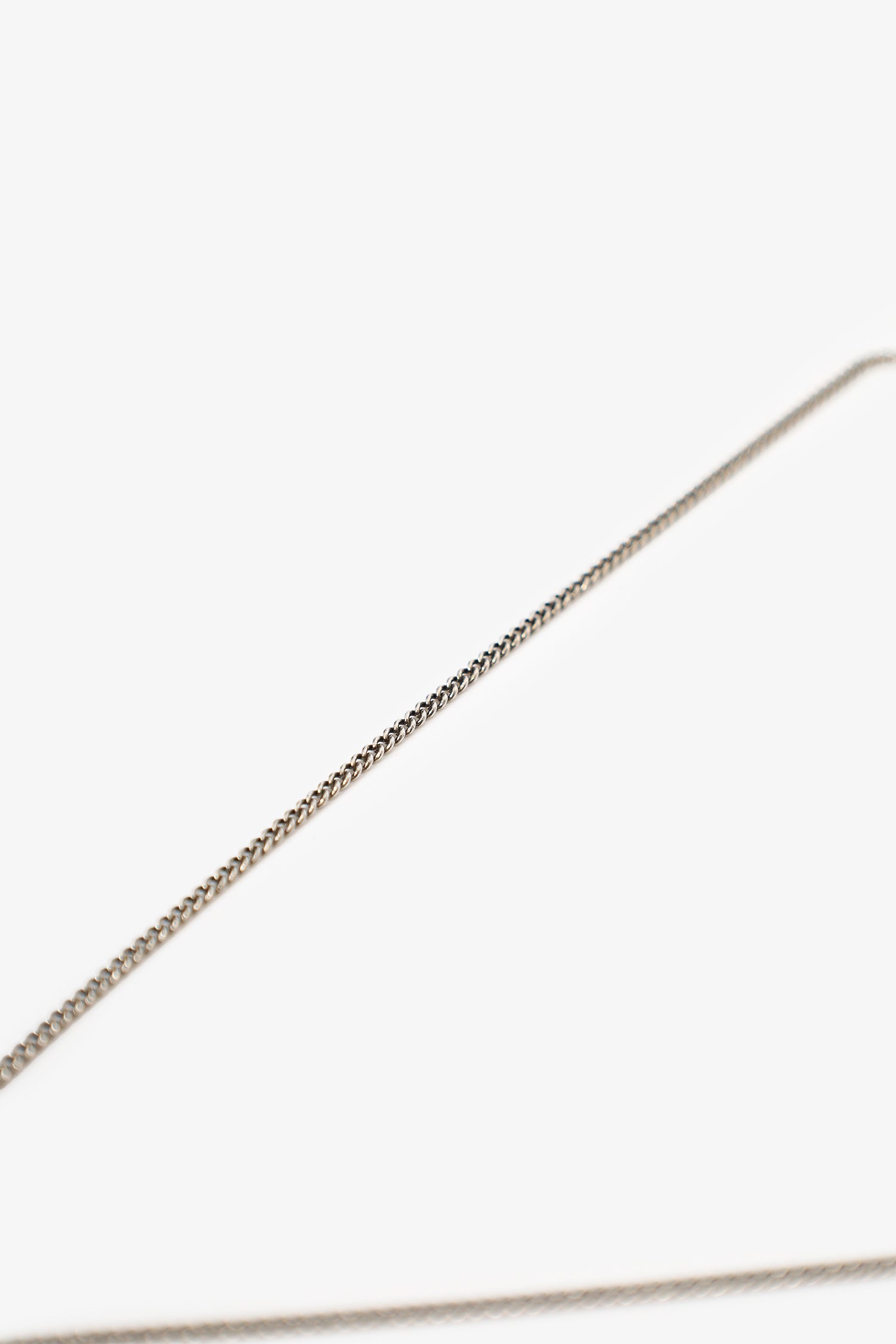 Pre-Loved Chanel™ Silver Tone Faux Pearl CC Drop Pendant Necklace