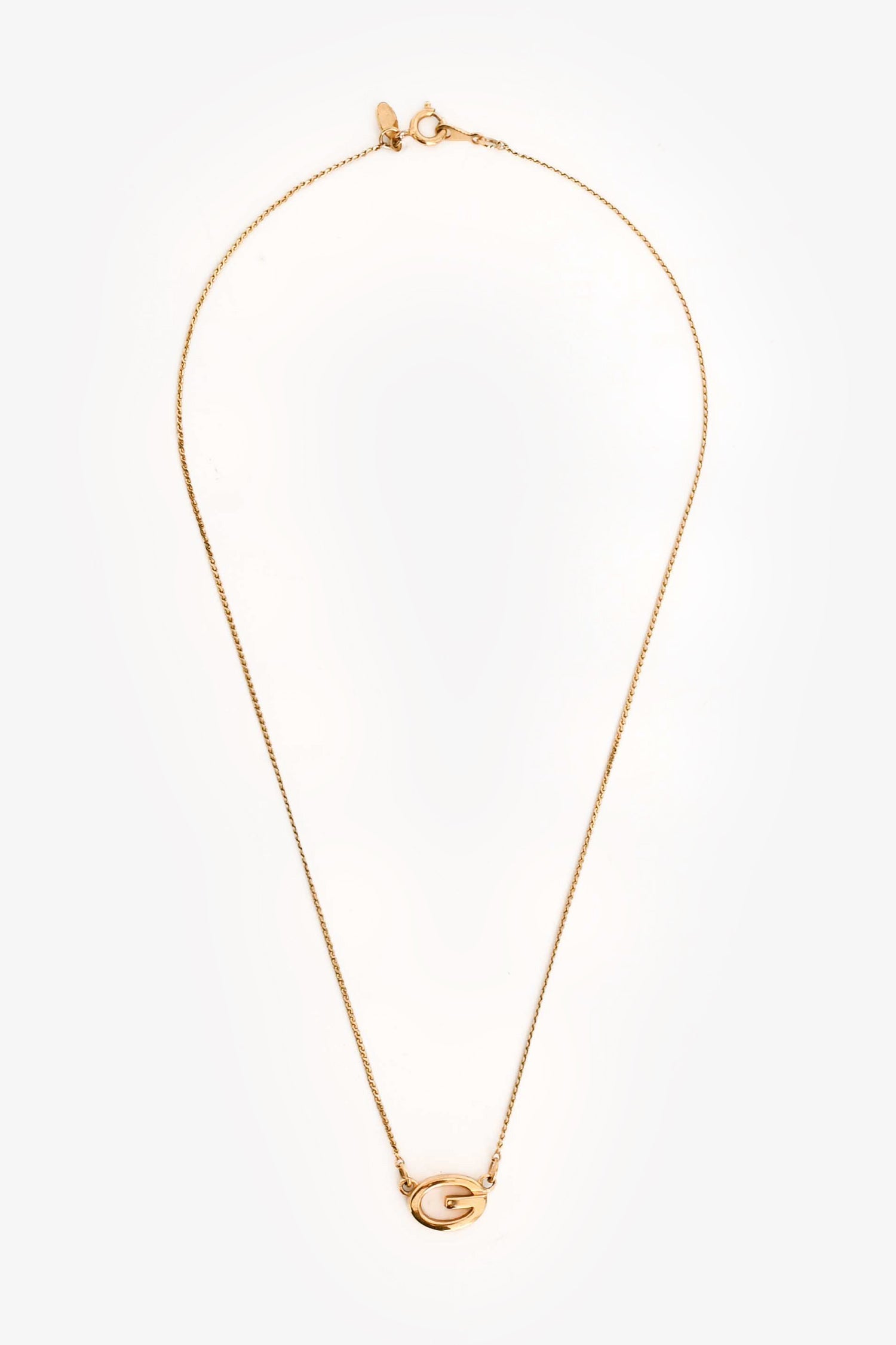 Givenchy Vintage Gold Tone Metal Necklace