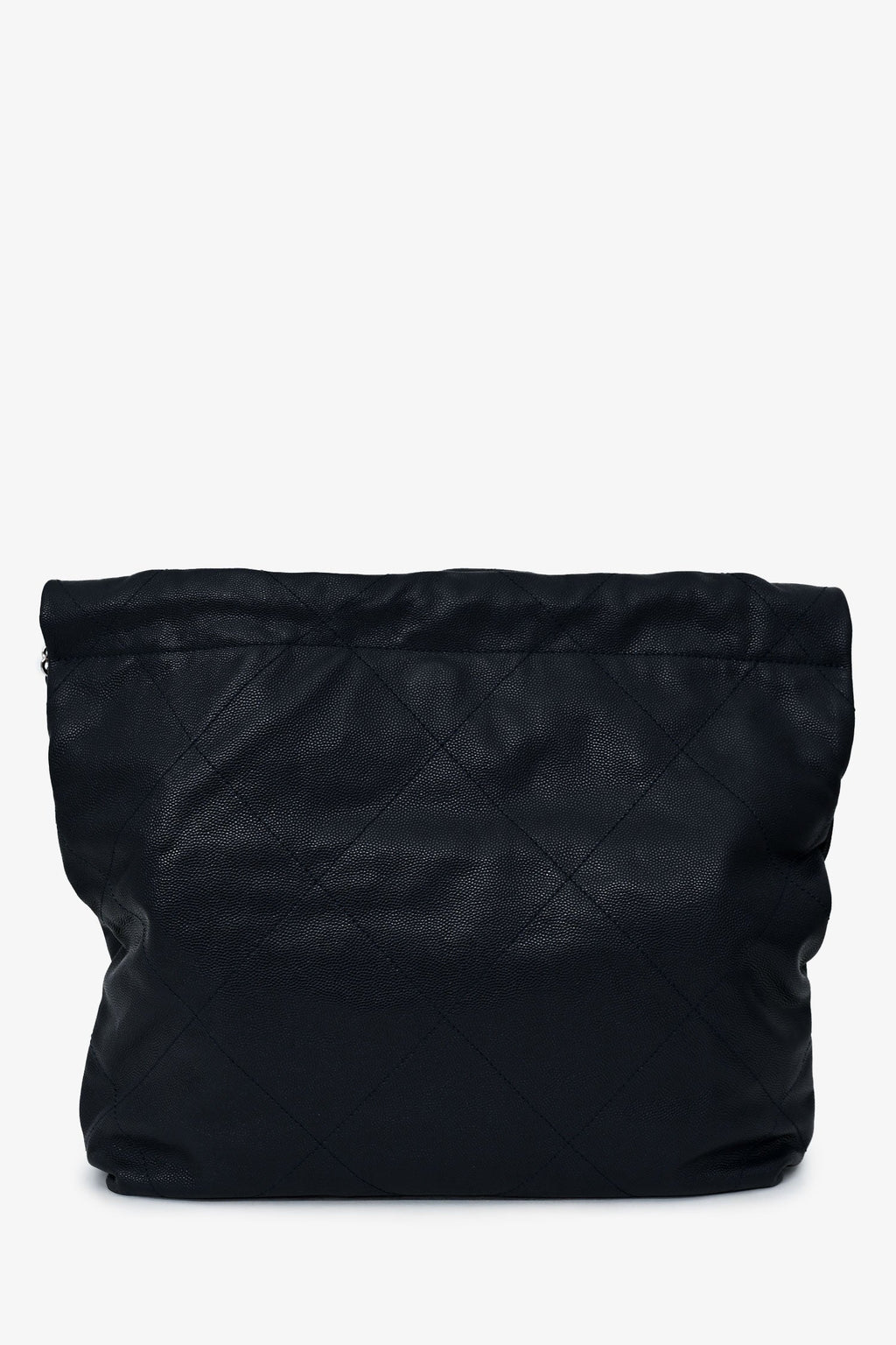 Pre-Loved Chanel™ Navy Caviar Leather 22 Small Hobo Shoulder Bag SHW
