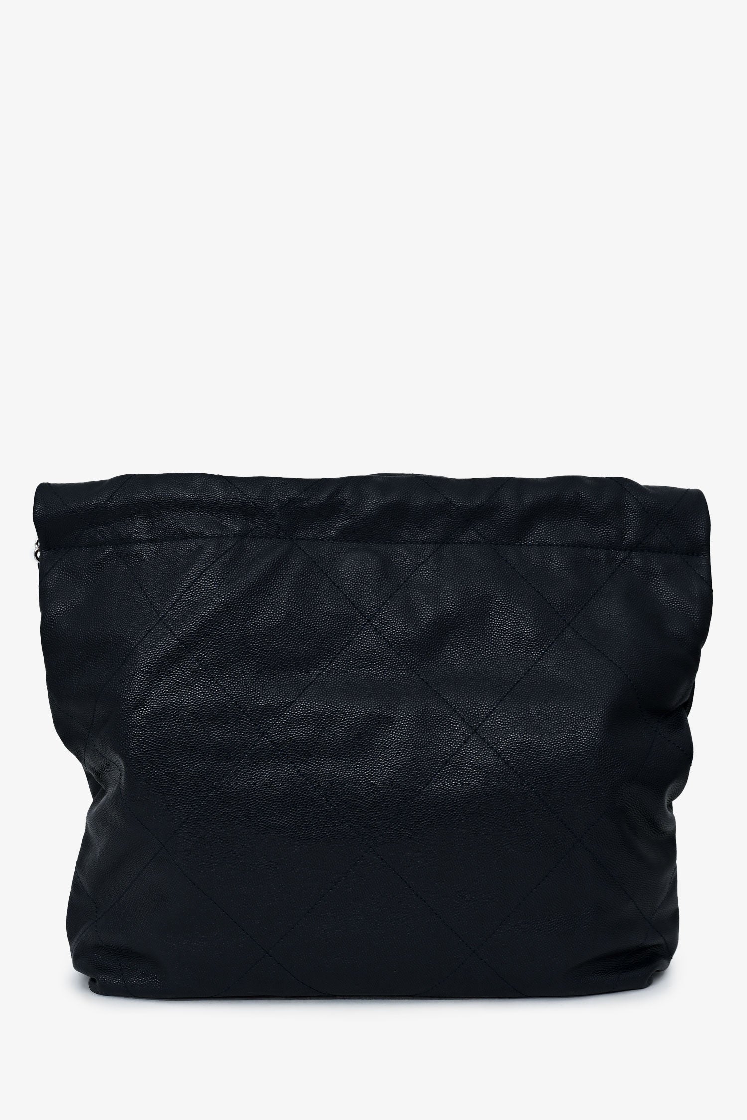 Pre-Loved Chanel™ Navy Caviar Leather 22 Small Hobo Shoulder Bag SHW