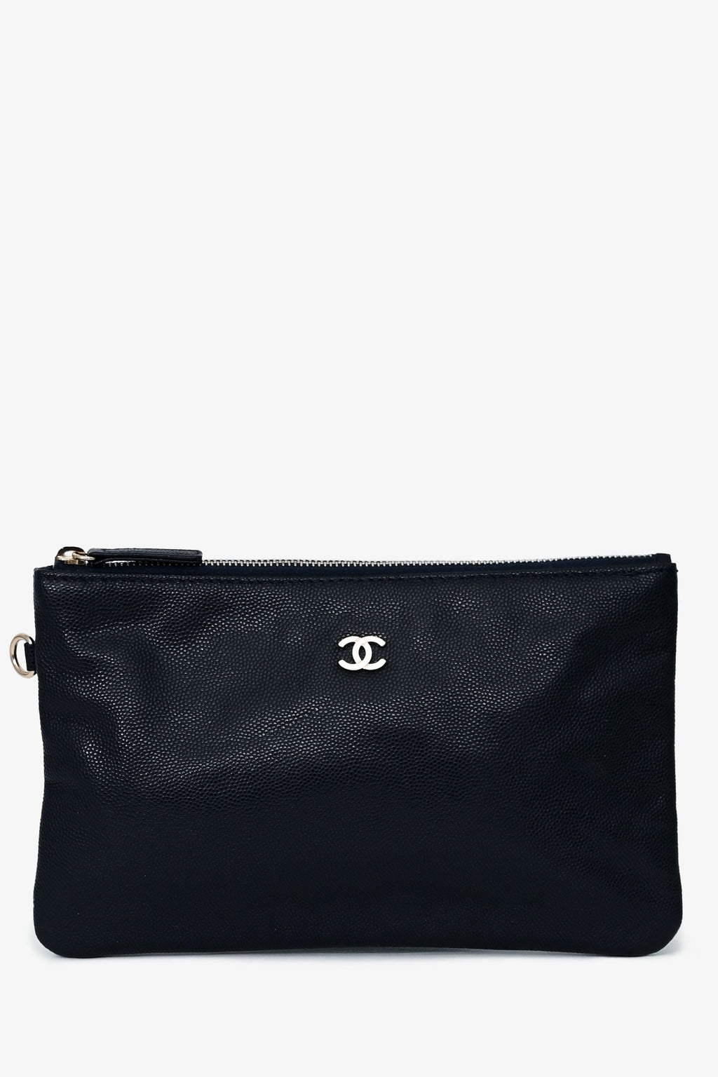 Pre-Loved Chanel™ Navy Caviar Leather 22 Small Hobo Shoulder Bag SHW