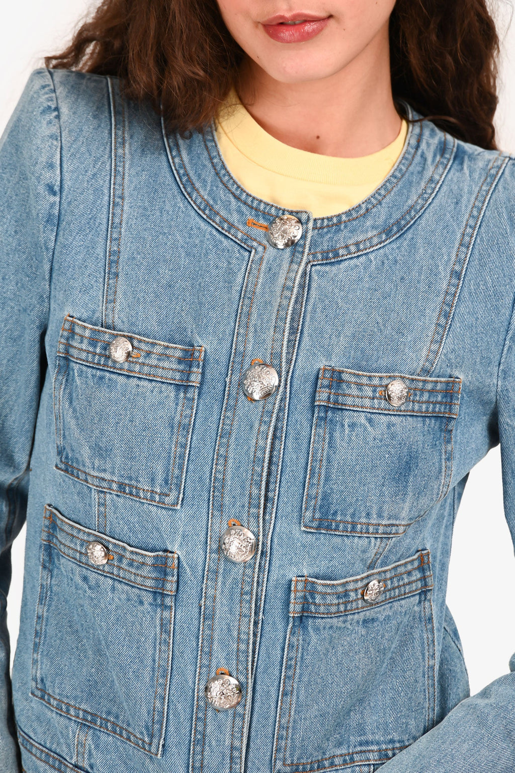 Veronica Beard Blue Denim 'Elias' Jacket Size 4