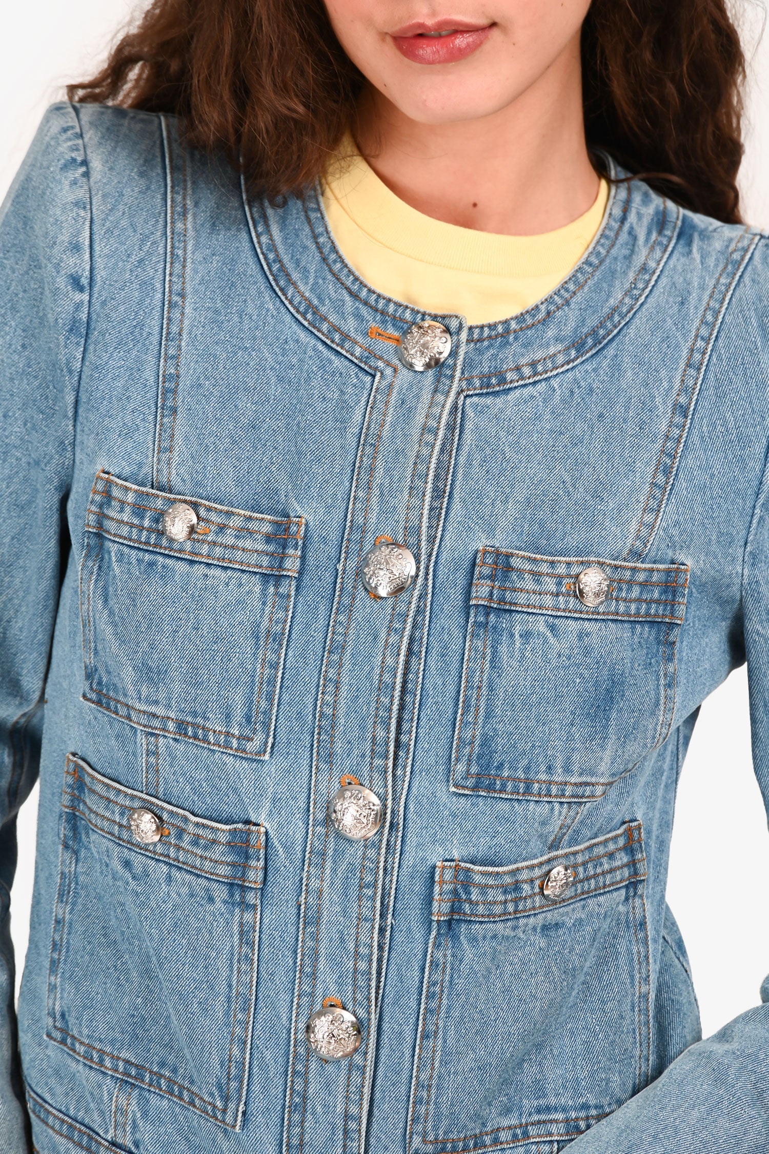 Veronica Beard Blue Denim 'Elias' Jacket Size 4