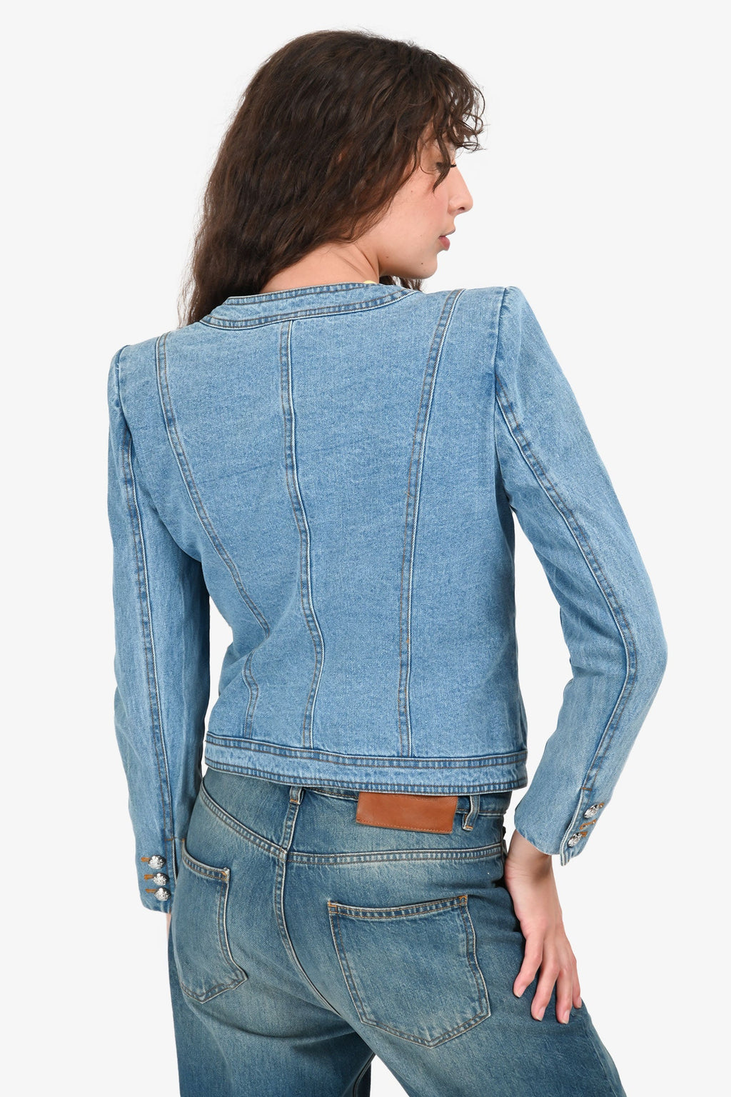 Veronica Beard Blue Denim 'Elias' Jacket Size 4