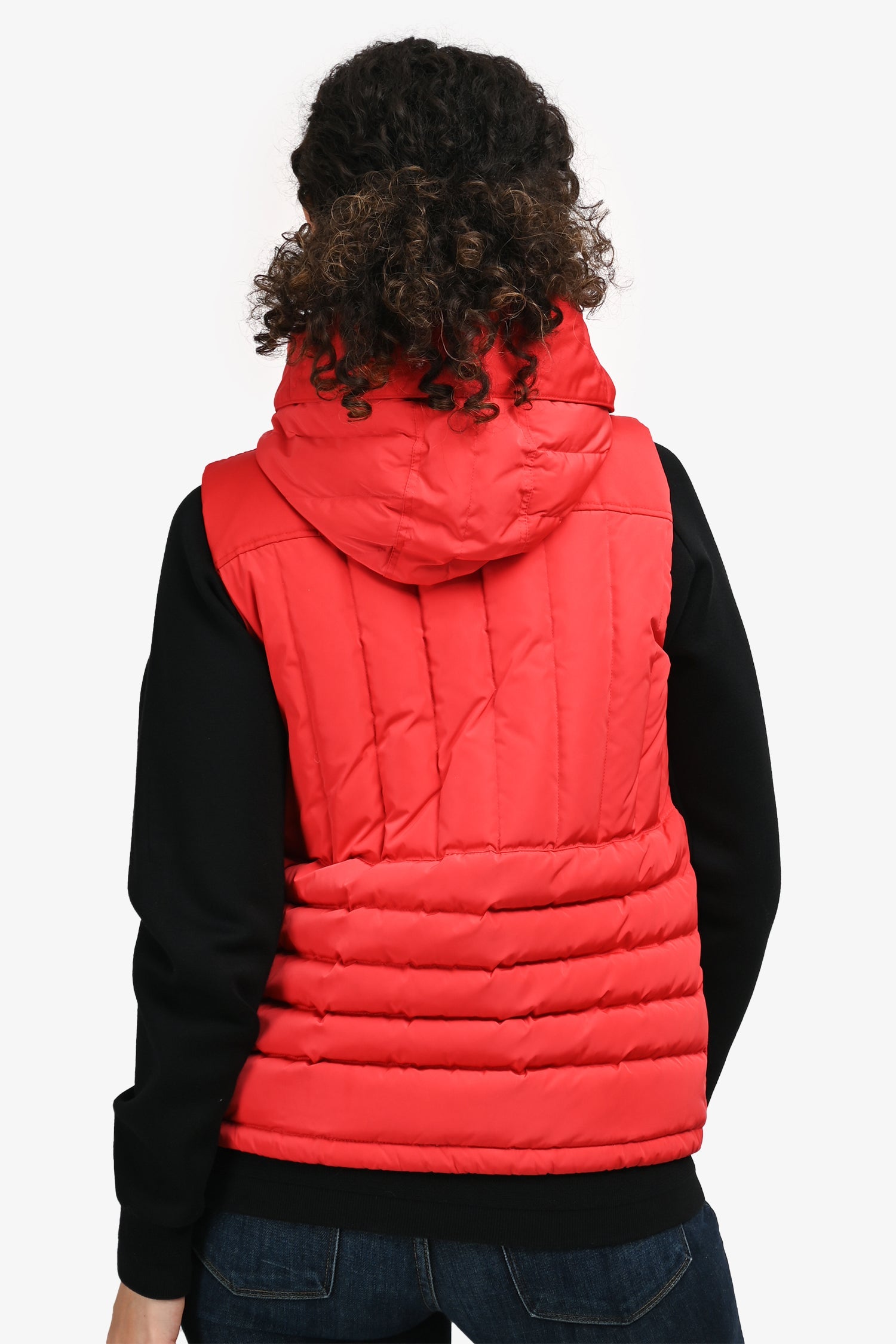 Burberry Red Zip Up Down Vest Estimated Size XS
