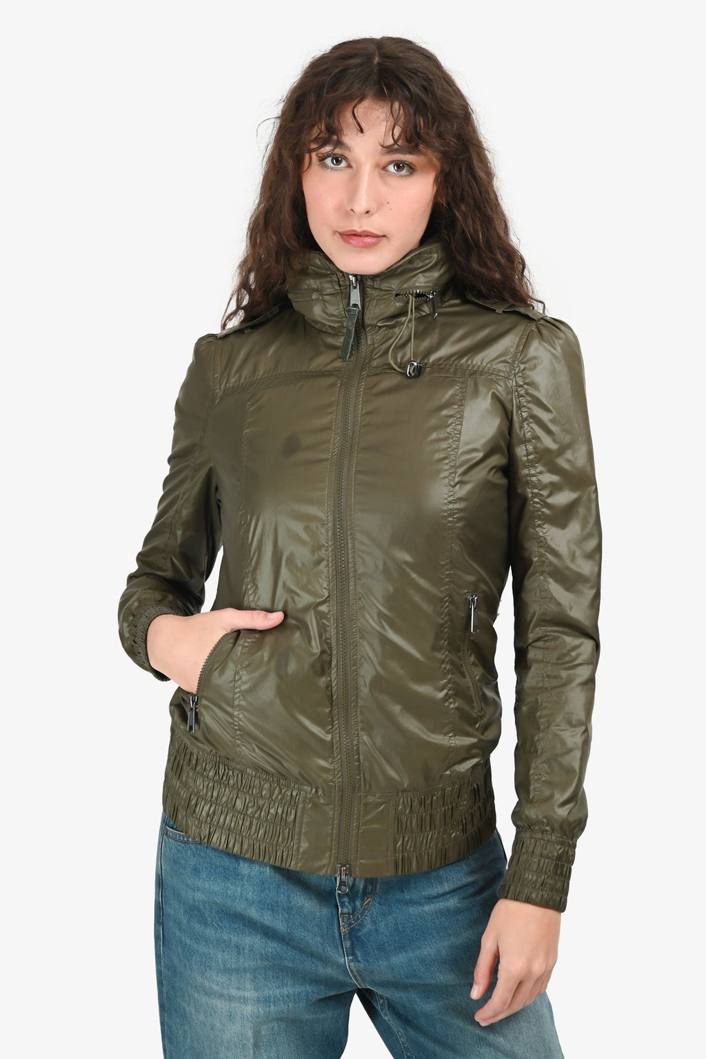 Mackage Green Hooded Windbreaker Estimated Size S
