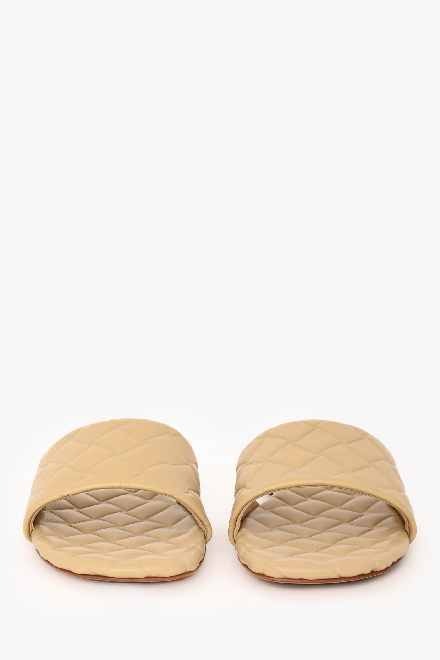 Bottega Veneta Beige Leather Amy Sandals Size 35
