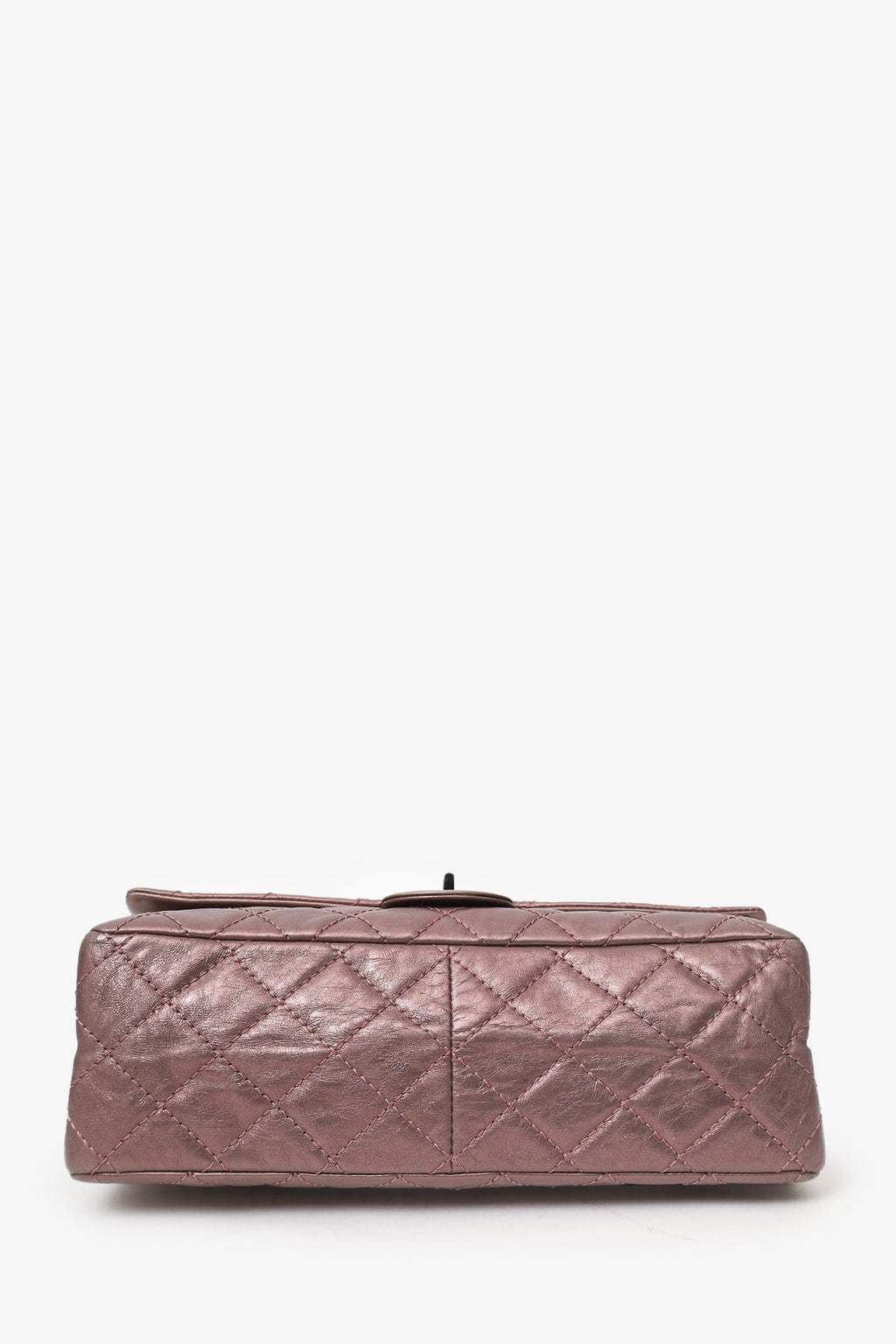 Pre-Loved Chanel™ 2008-09 Brown Metallic Aged Calfskin Quilted 2.55 Reissue Shoulder Bag