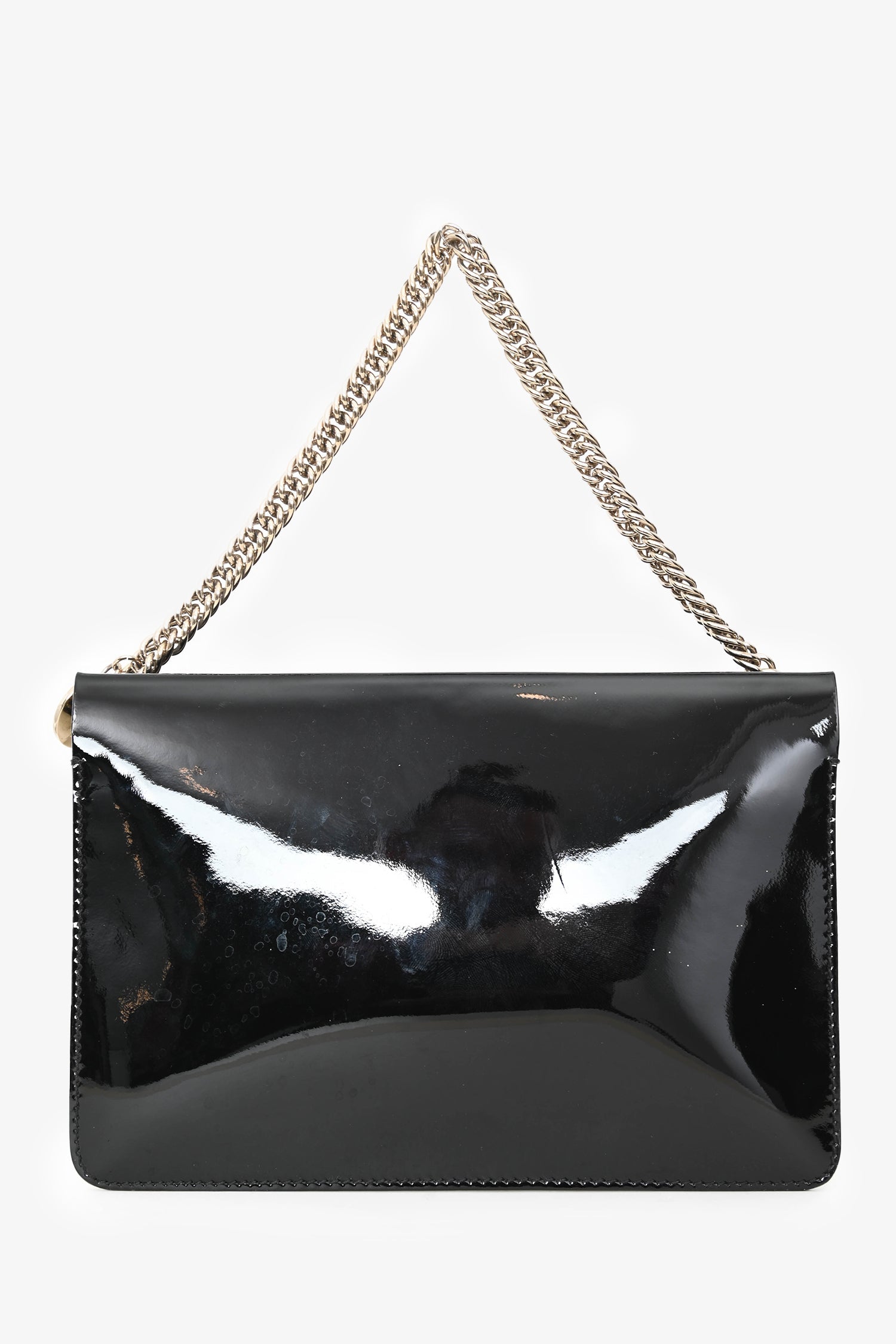 Givenchy Black Patent/Snake Print Leather Cross 3 Bag with Strap