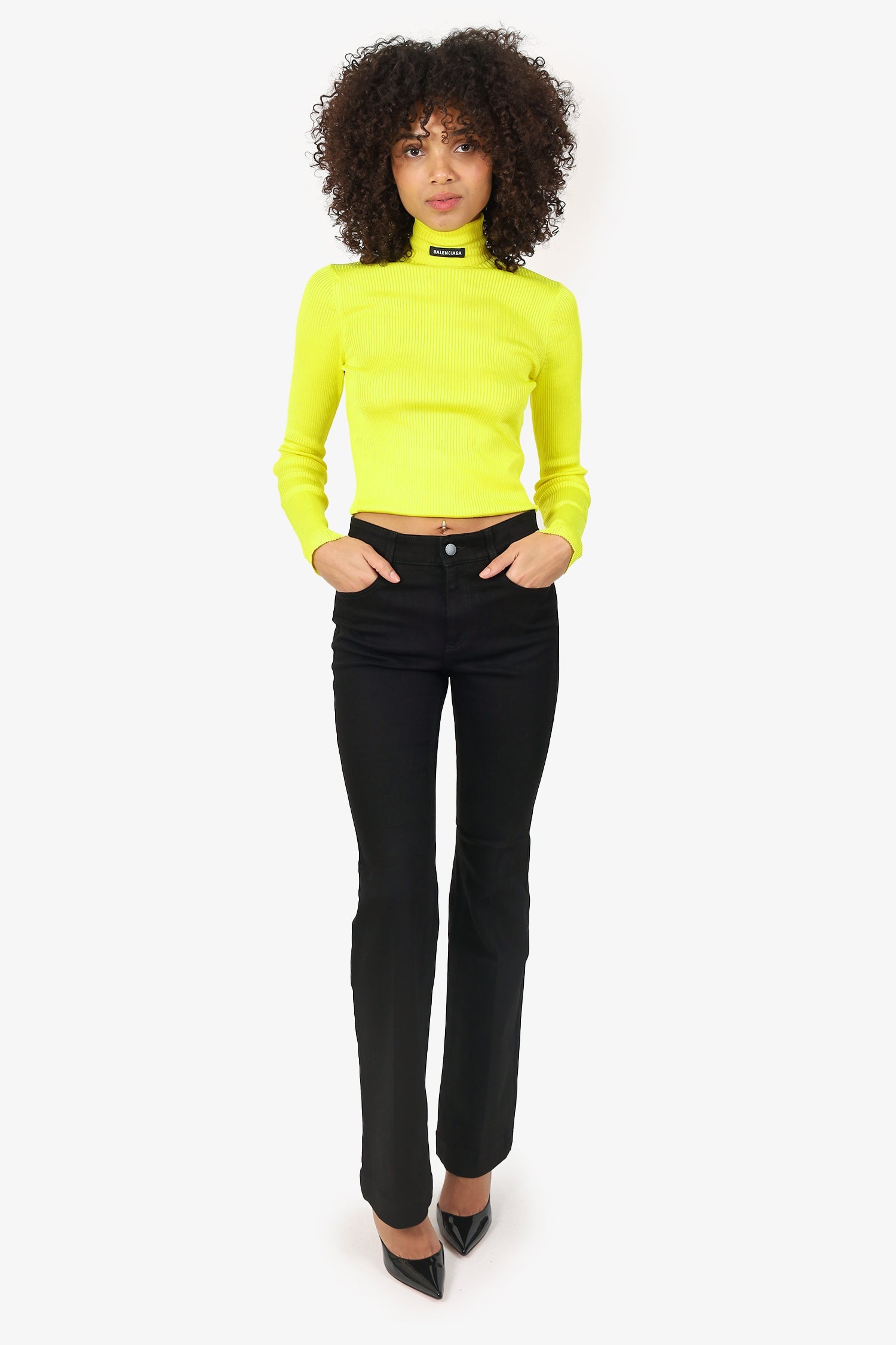 Stella McCartney Black Denim Flared Jeans Size 27