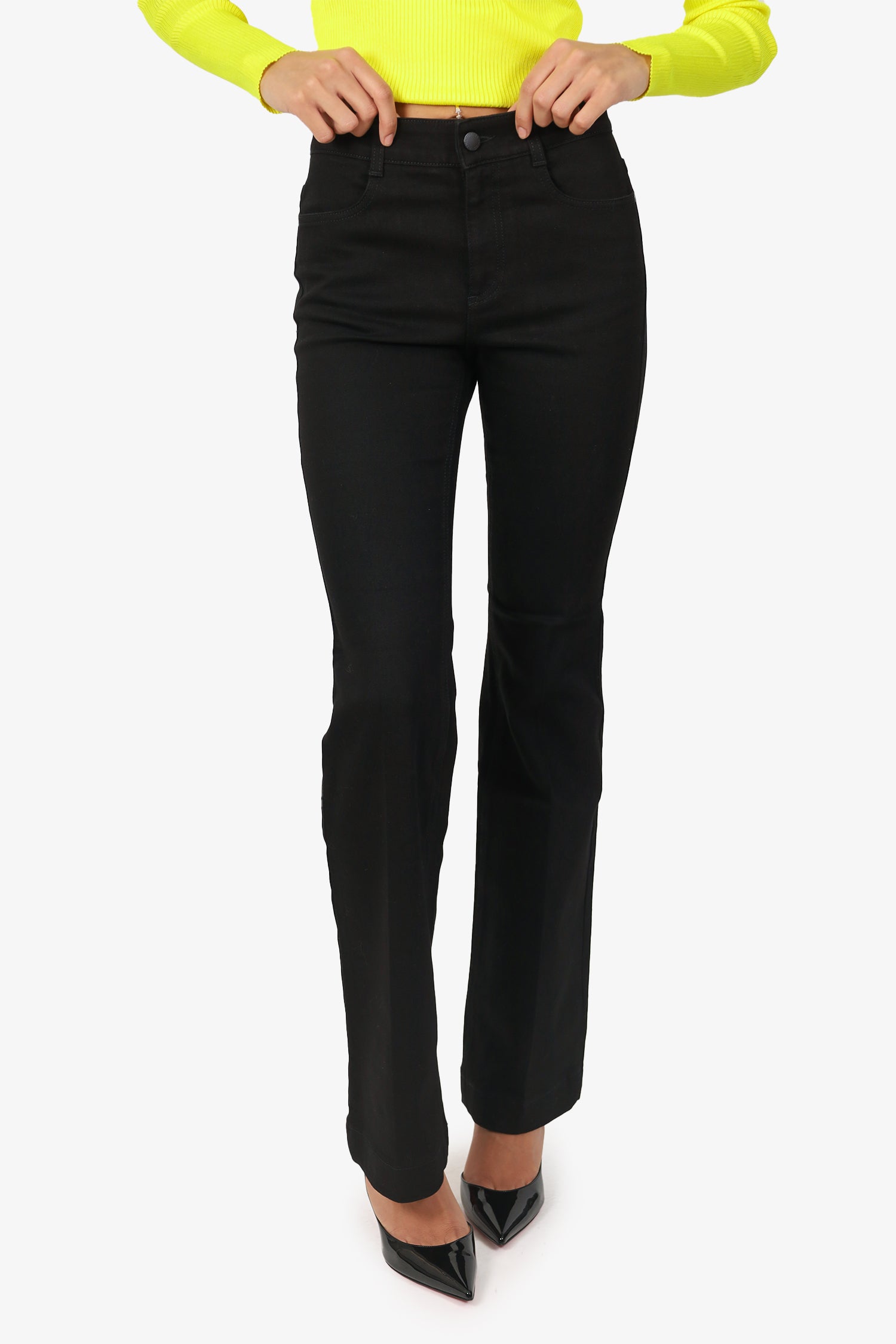 Stella McCartney Black Denim Flared Jeans Size 27