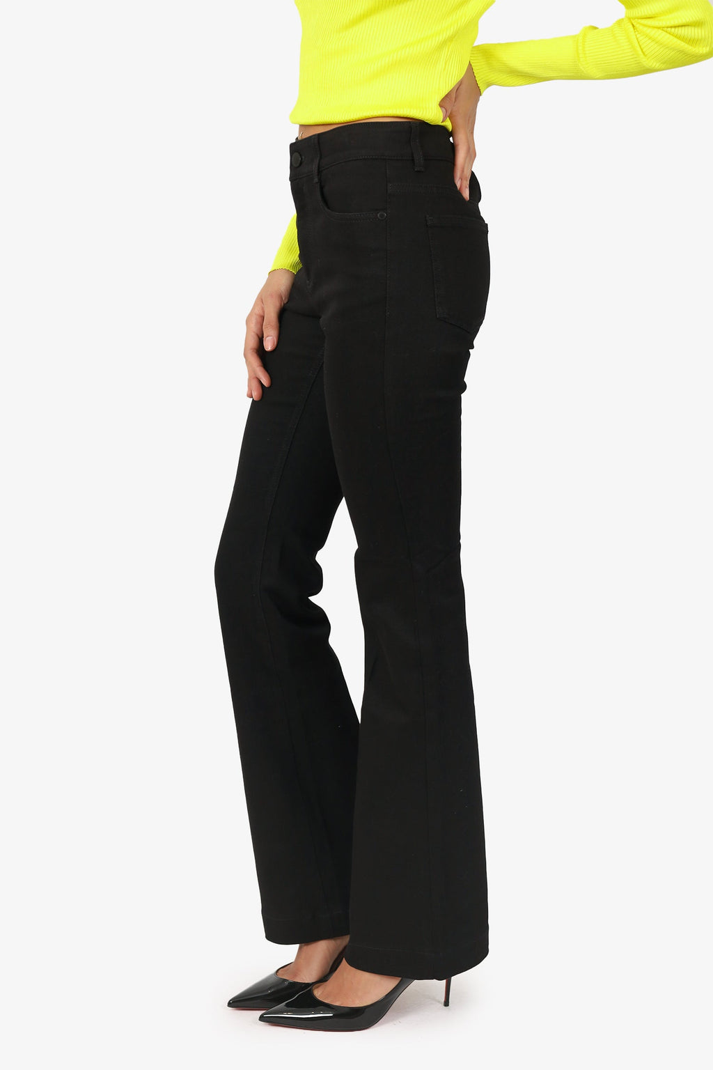 Stella McCartney Black Denim Flared Jeans Size 27