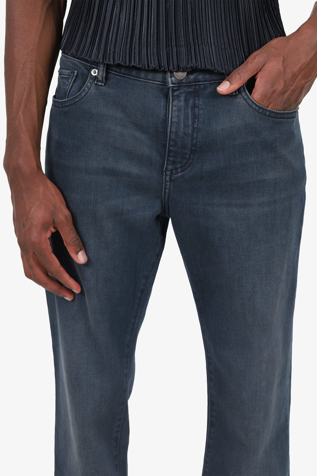 DL1961 Black Nick Slim Straight Leg Jeans Size 30/34